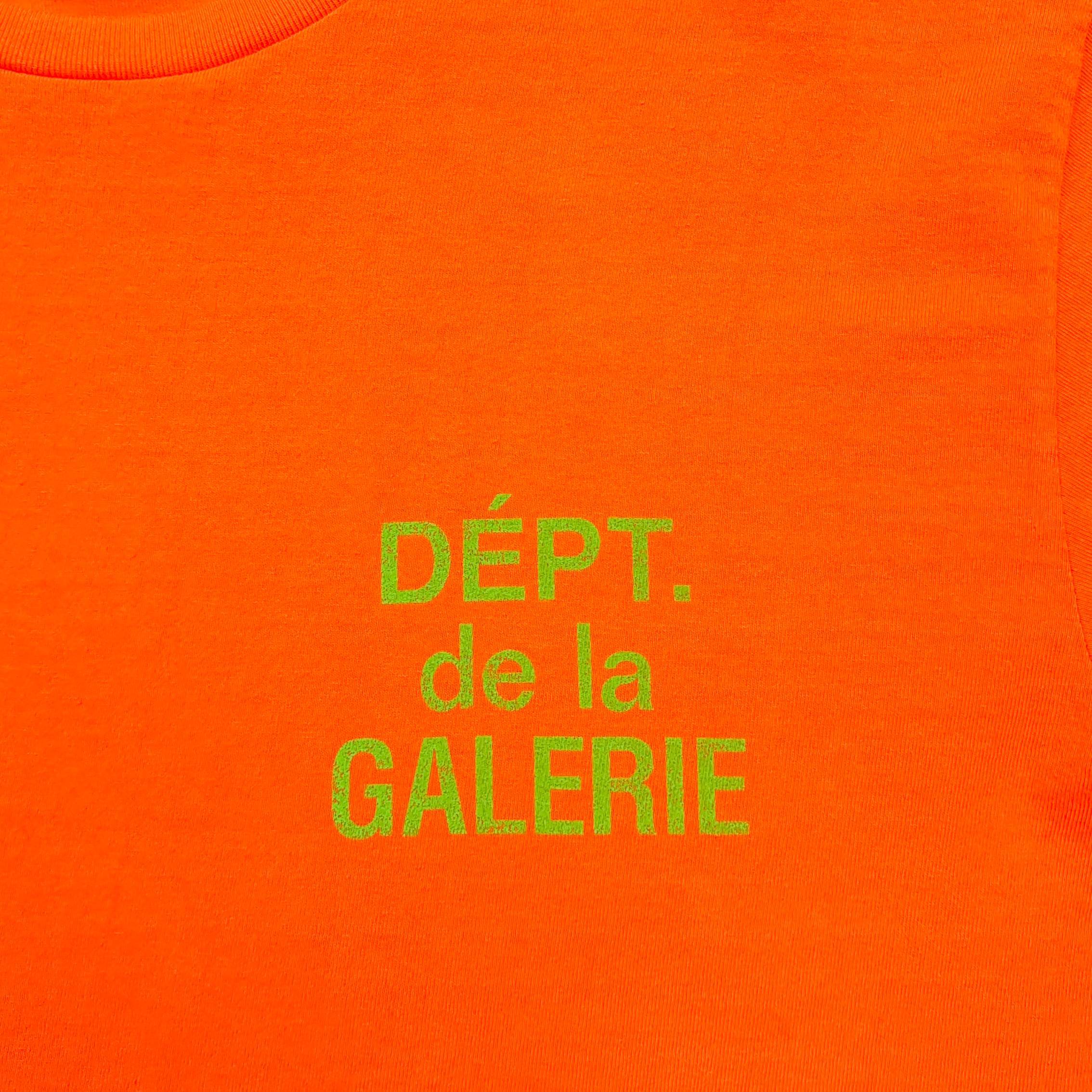 GD French Logo Lux Tee / Dept De La Galerie Tee Orange #B4466