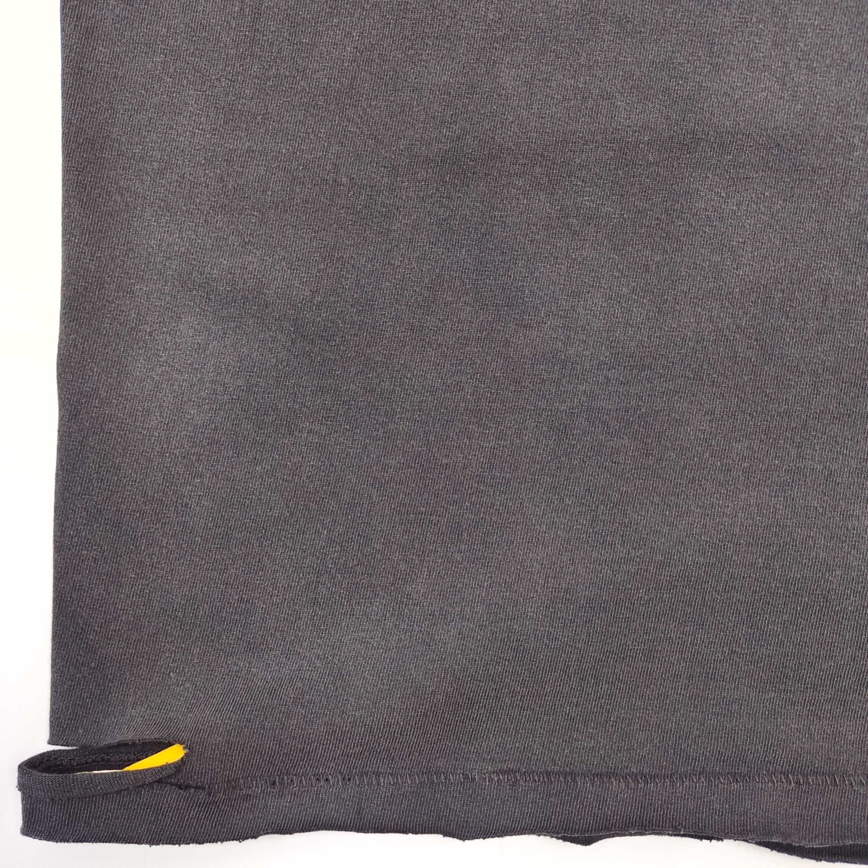 GD Rag Appliqued Tee / Distressed Patch Pocket Tee Washed Black #B4488