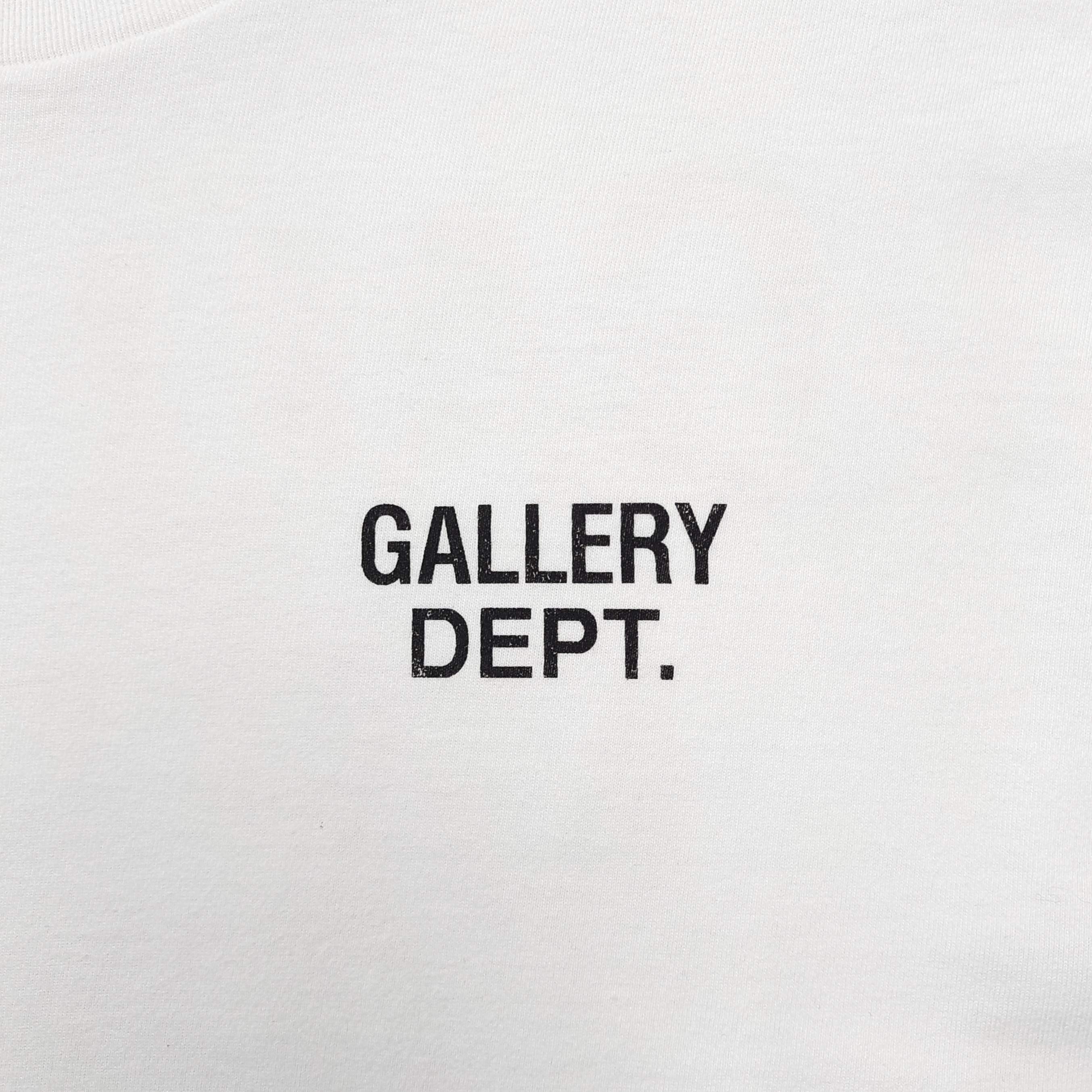 GD Gallery Dept. 55# Small Logo Tee White / Gold Back #B4411