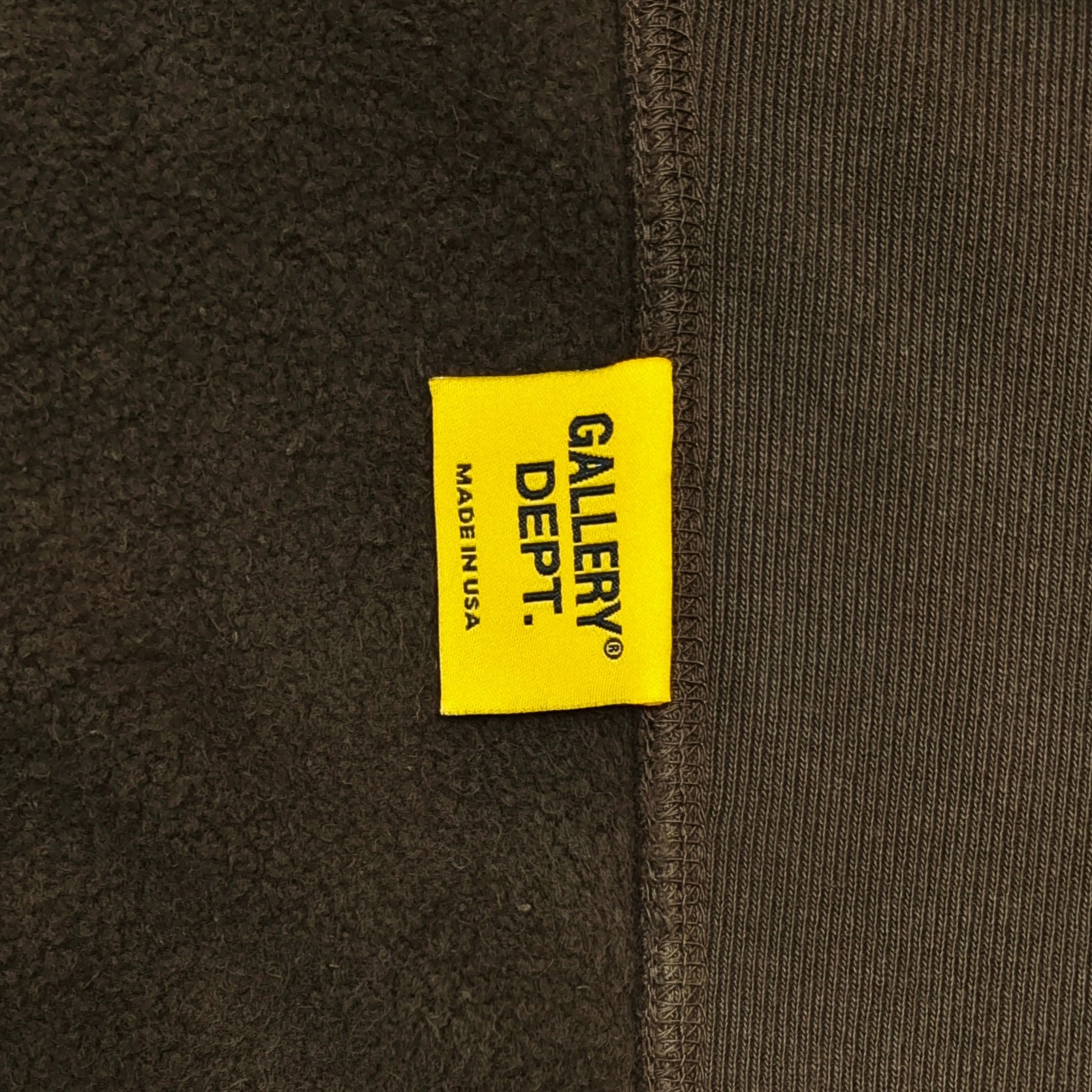 GD French Logo Painted Hoodie Sepia #B4437