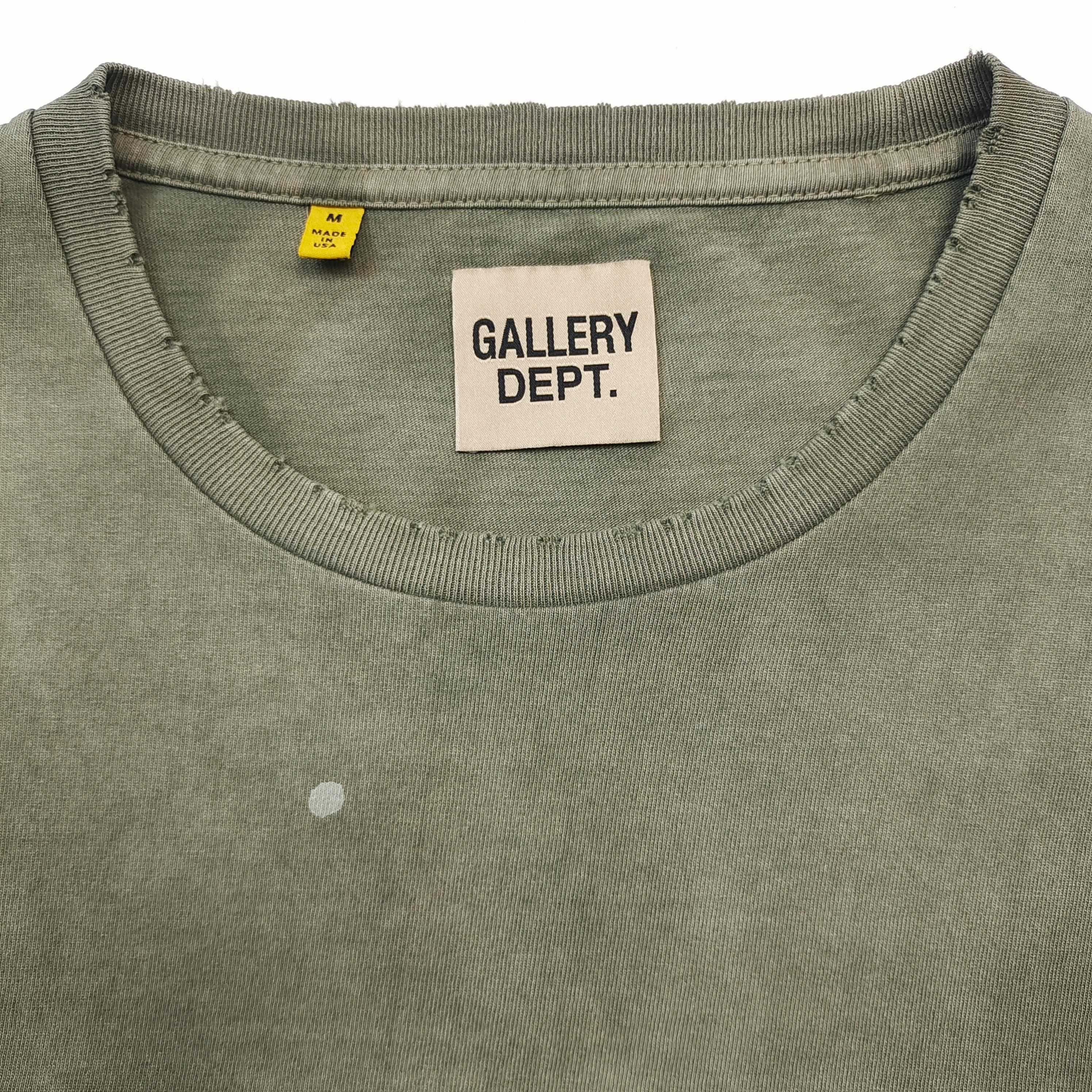 GD Painted French Collector Tee / French Collector Tee Dirty Green #B4496
