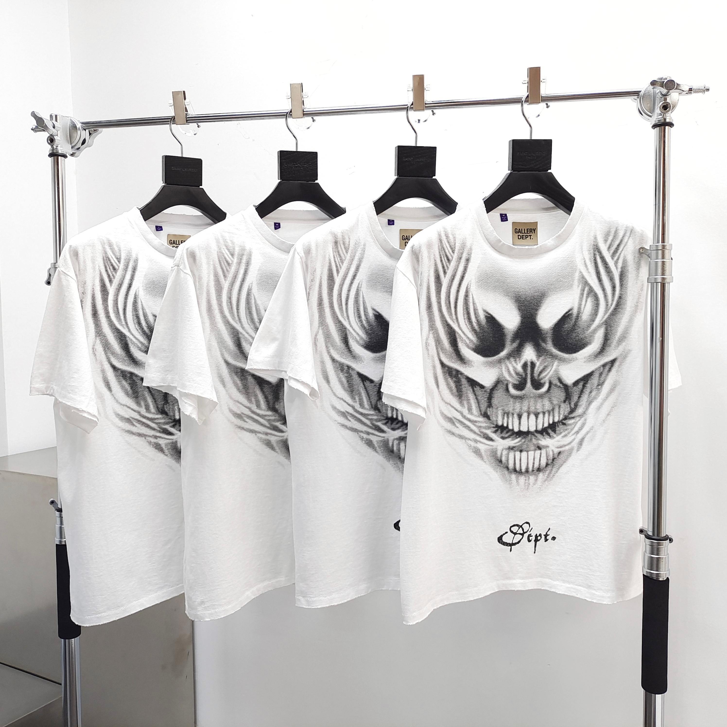 GD Gallery Dept. Skull Graphic Tee / Departamento De Galeria White #B4422