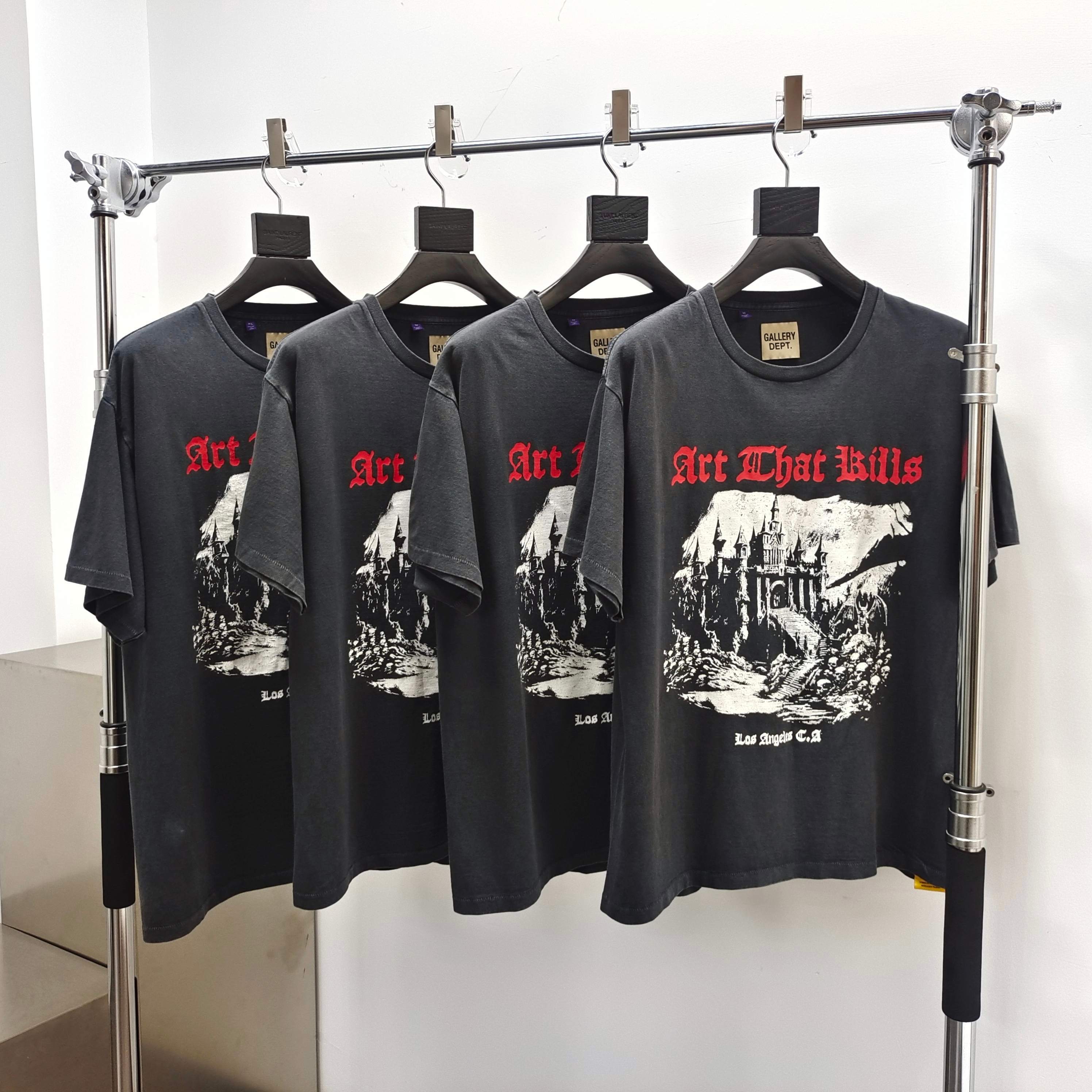 GD ATK Castle Tee Vintage Black #B4463