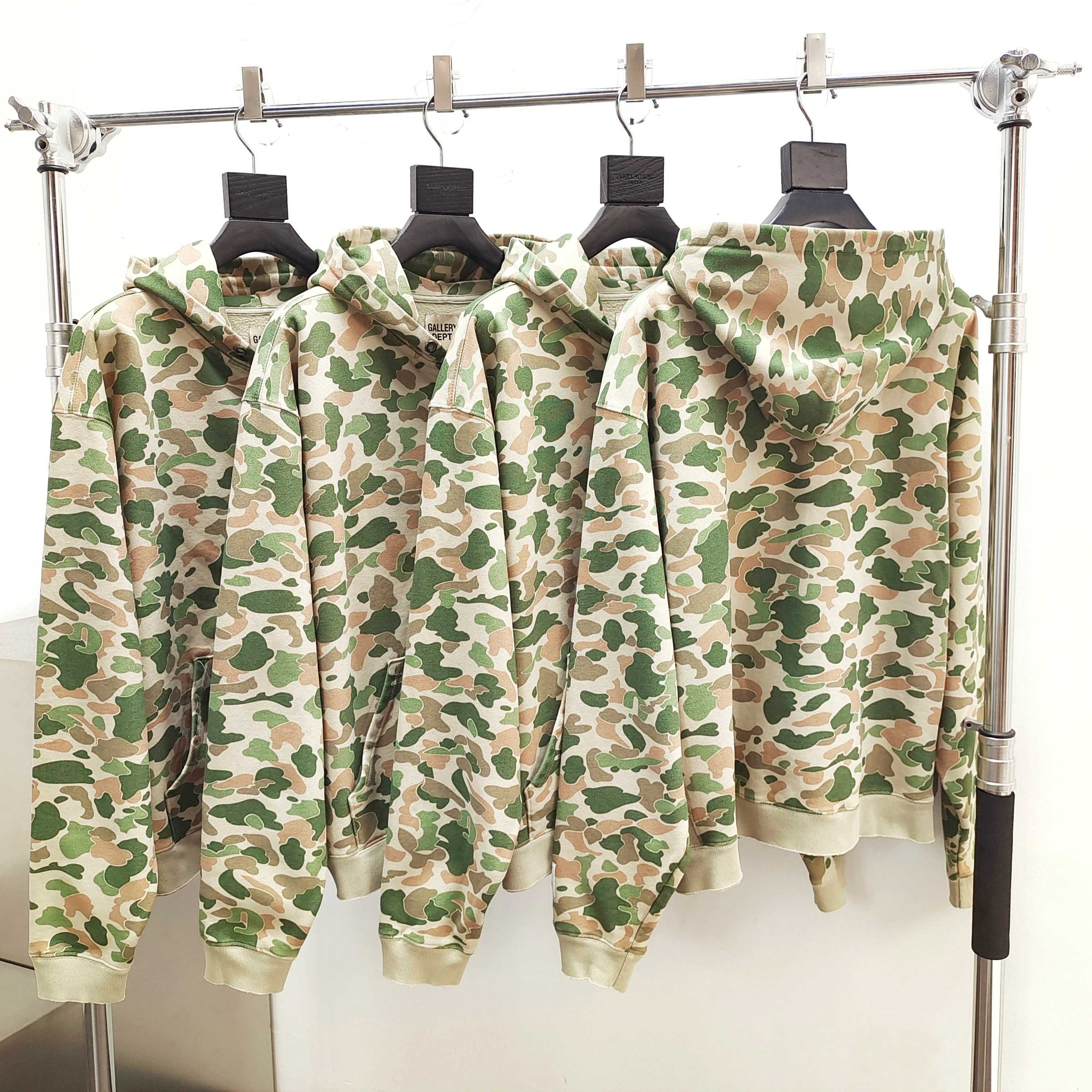 GD Dept. De La Galerie Hoodie / Erdl Camo Zip Hoodie #B4372