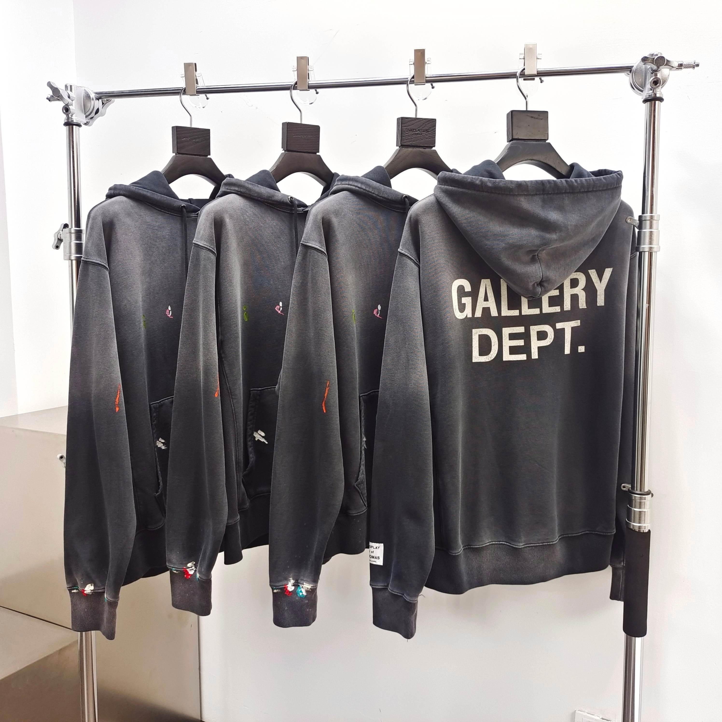 GD Studio Hoodie / Art On Display Hoodie Washed Black #B4385