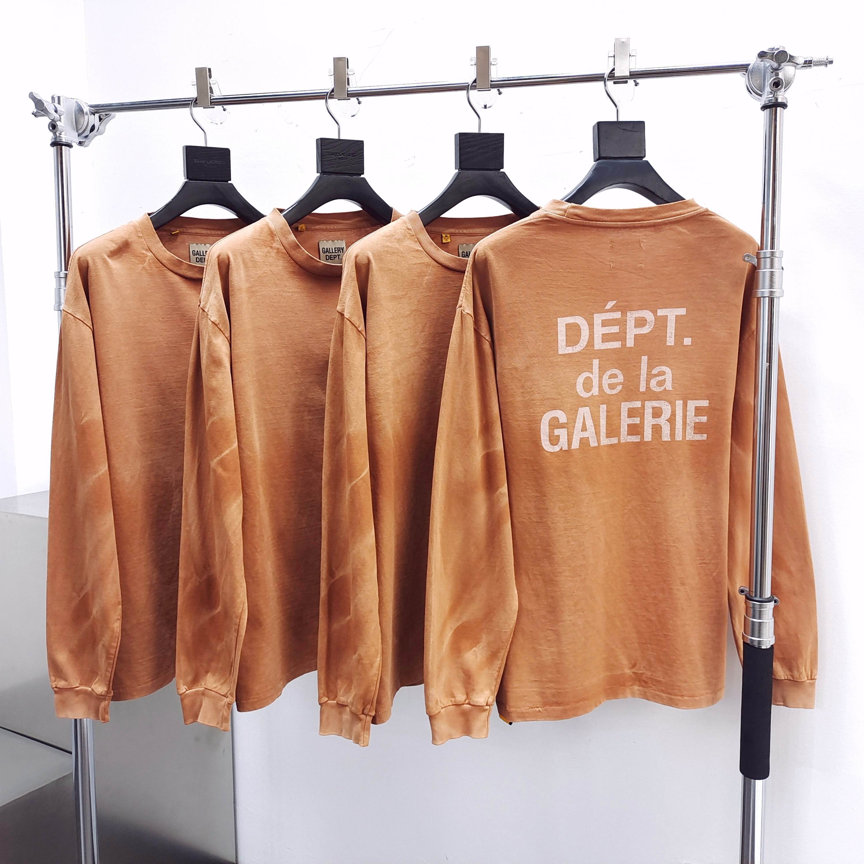 GD French L/S Tee / Dept De La Galerie Long Sleeve Tan #B4442-GD