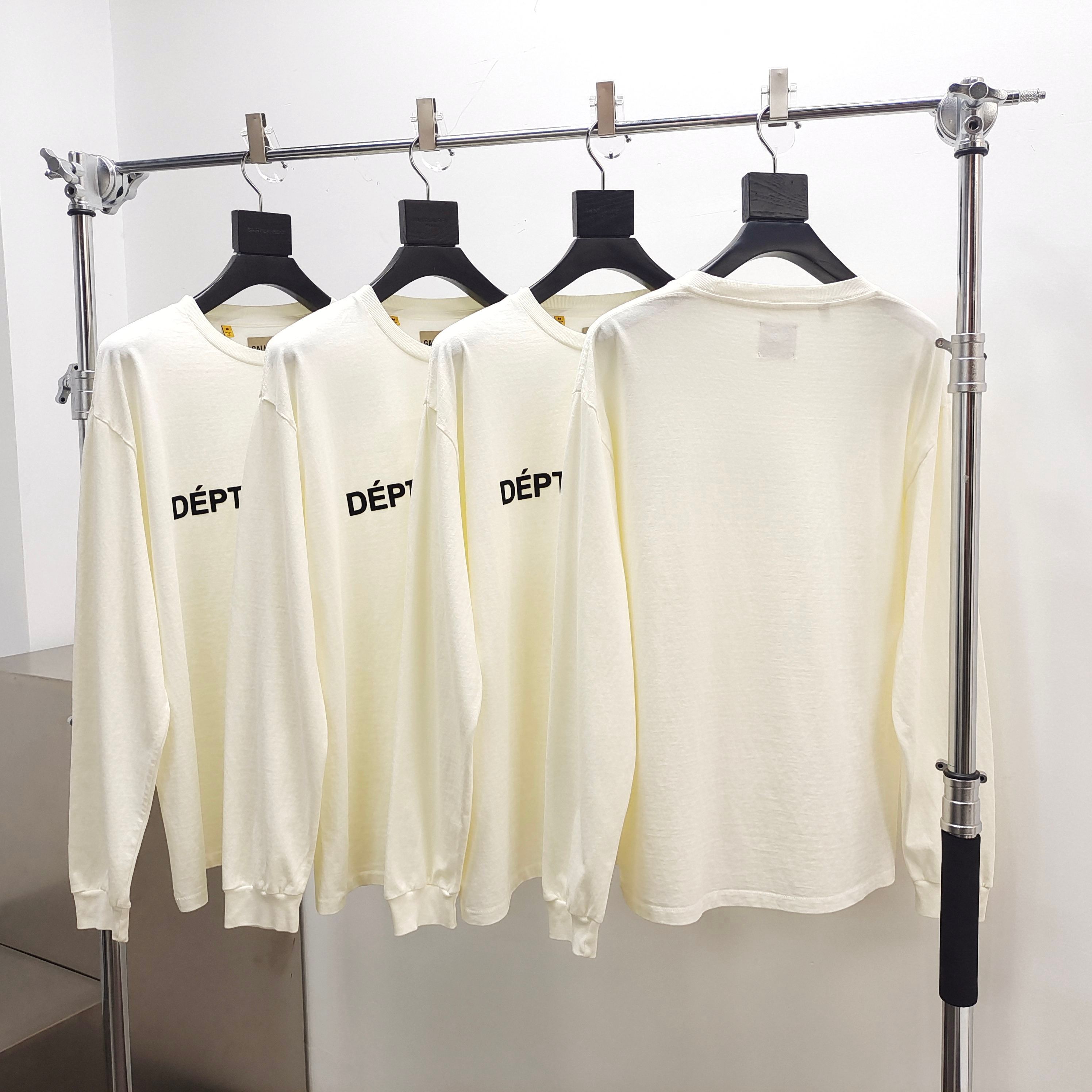 GD Dept De La Galerie / French Logo L/S Tee Cream #B4519