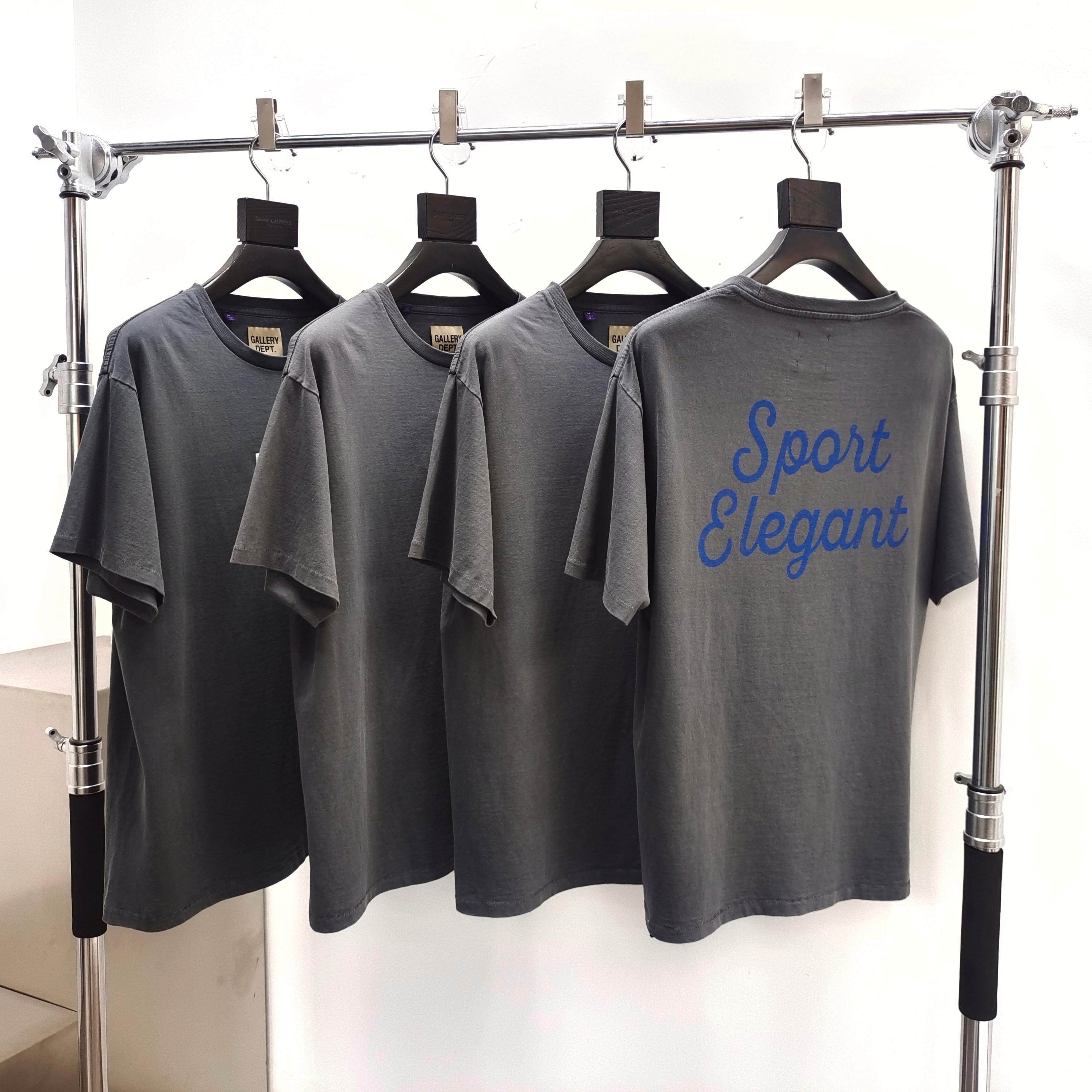 GD Dept. Sport Elegant Tee Washed Black / Blue Script #B4528