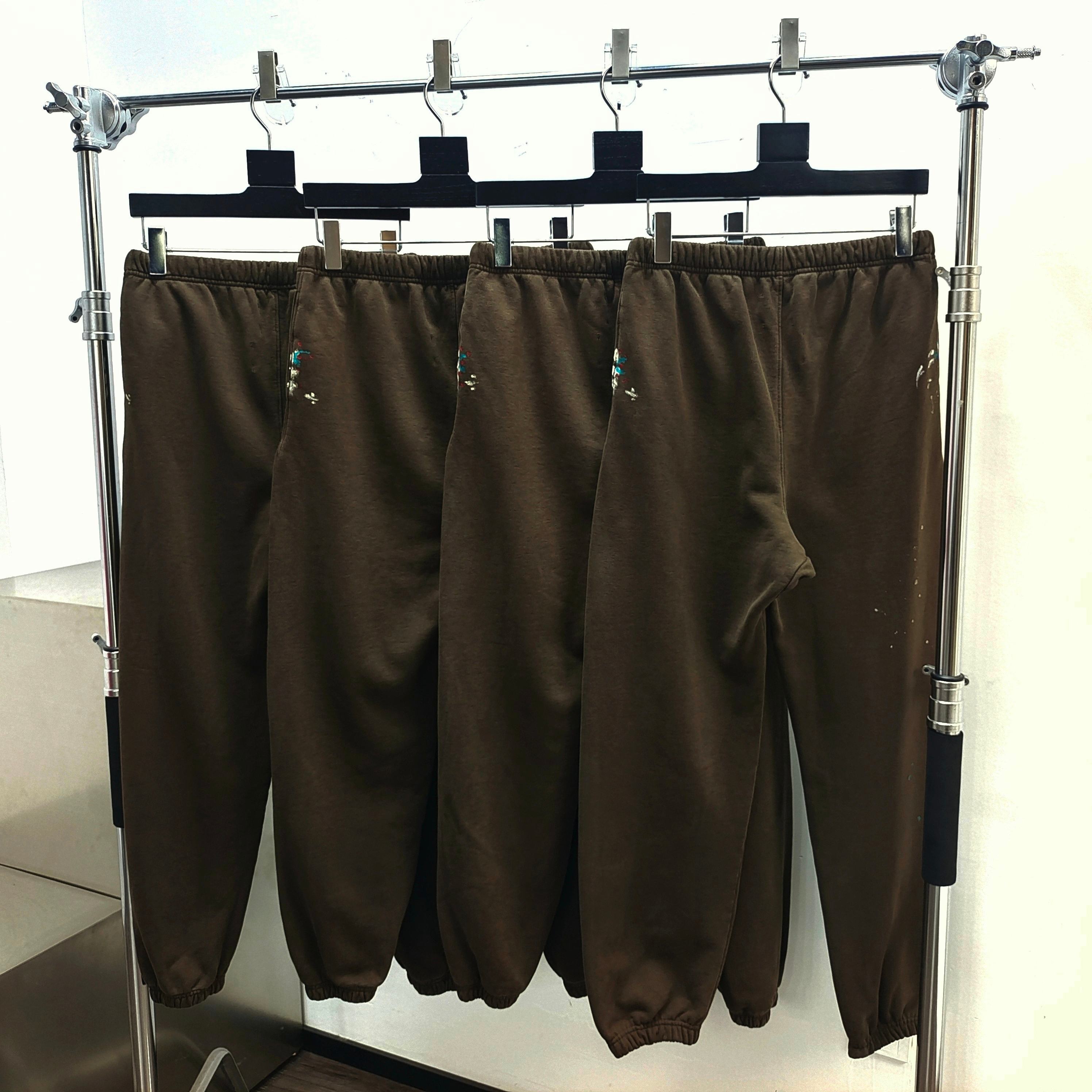 GD French Logo Sweatpant Sepia / Hand-Painted #B4438