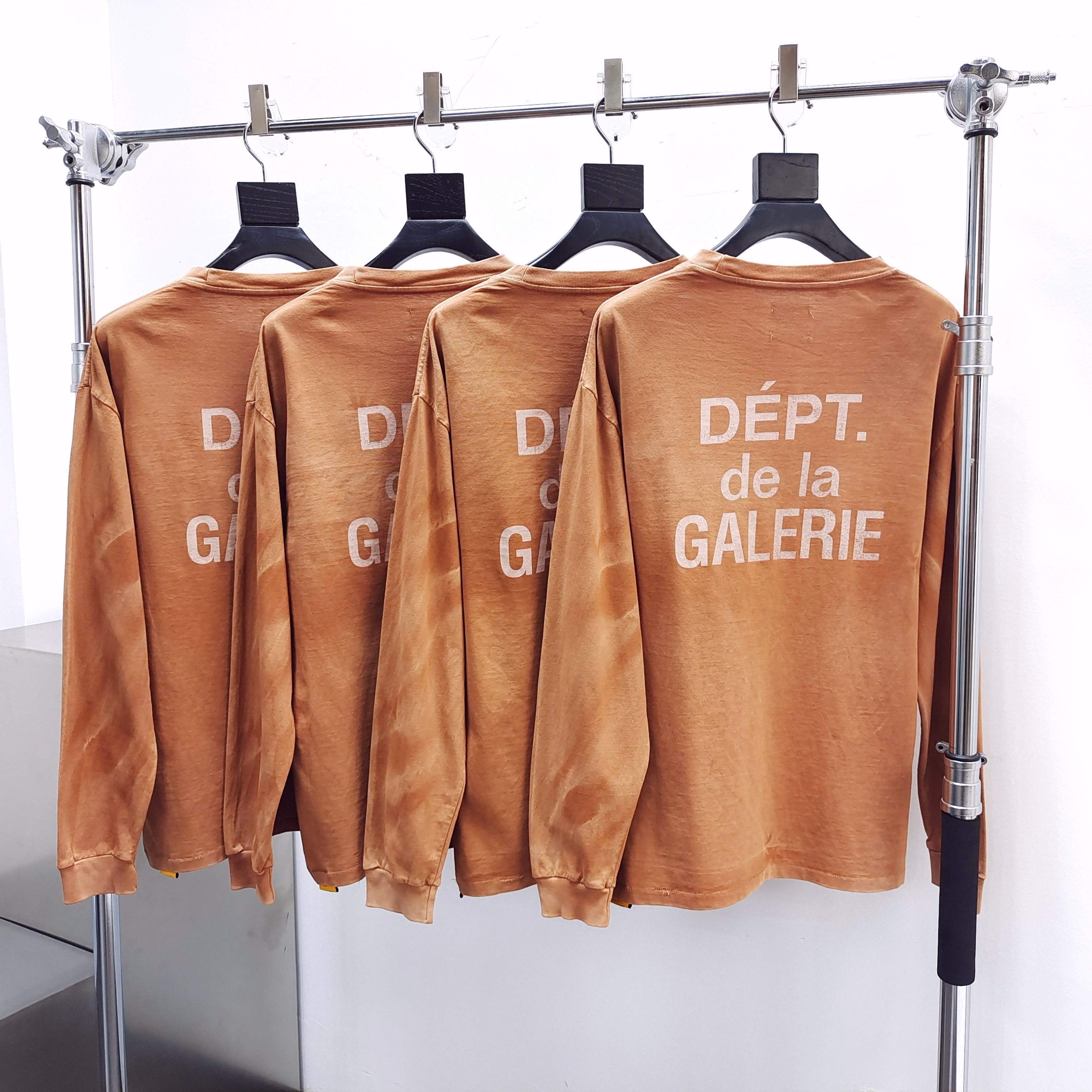 GD French L/S Tee / Dept De La Galerie Long Sleeve Tan #B4442-GD