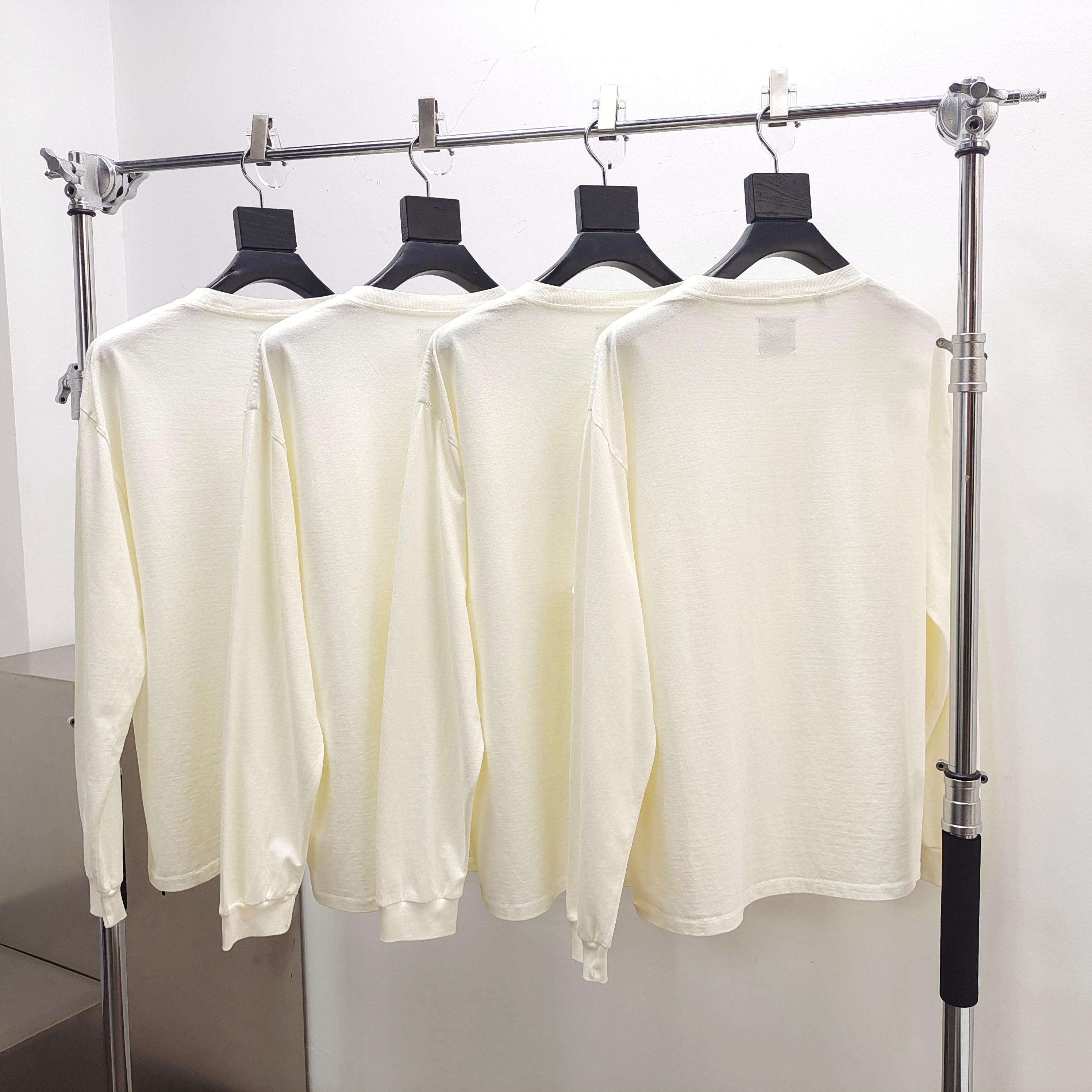 GD Dept De La Galerie / French Logo L/S Tee Cream #B4519
