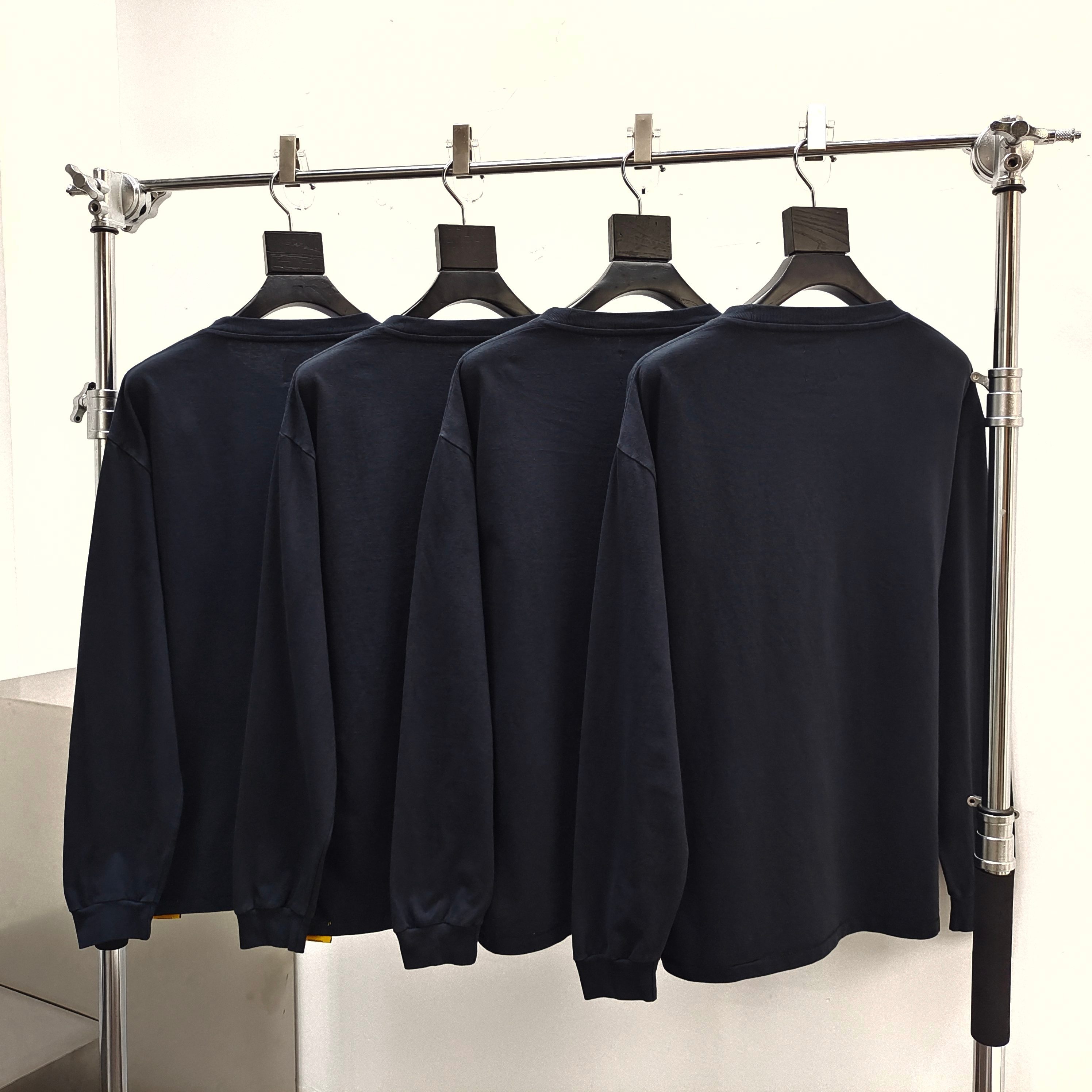 GD Dept De La Galerie / French Logo L/S Tee Washed Black #B4520