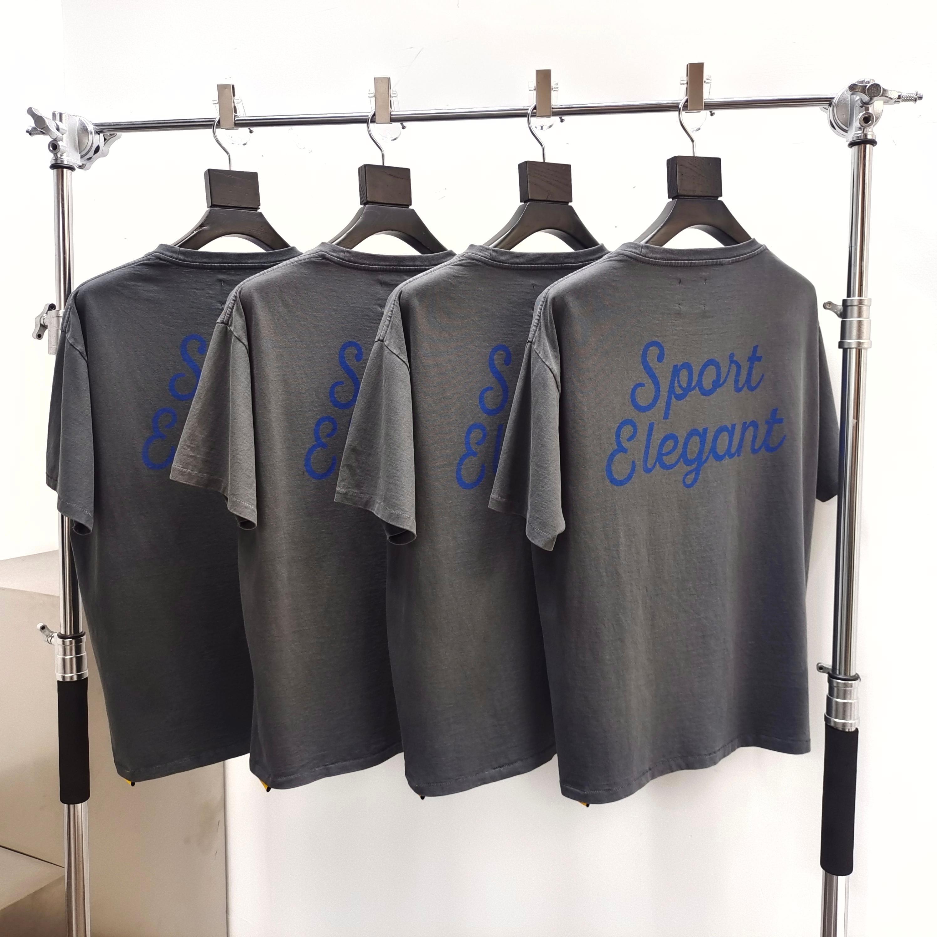 GD Dept. Sport Elegant Tee Washed Black / Blue Script #B4528