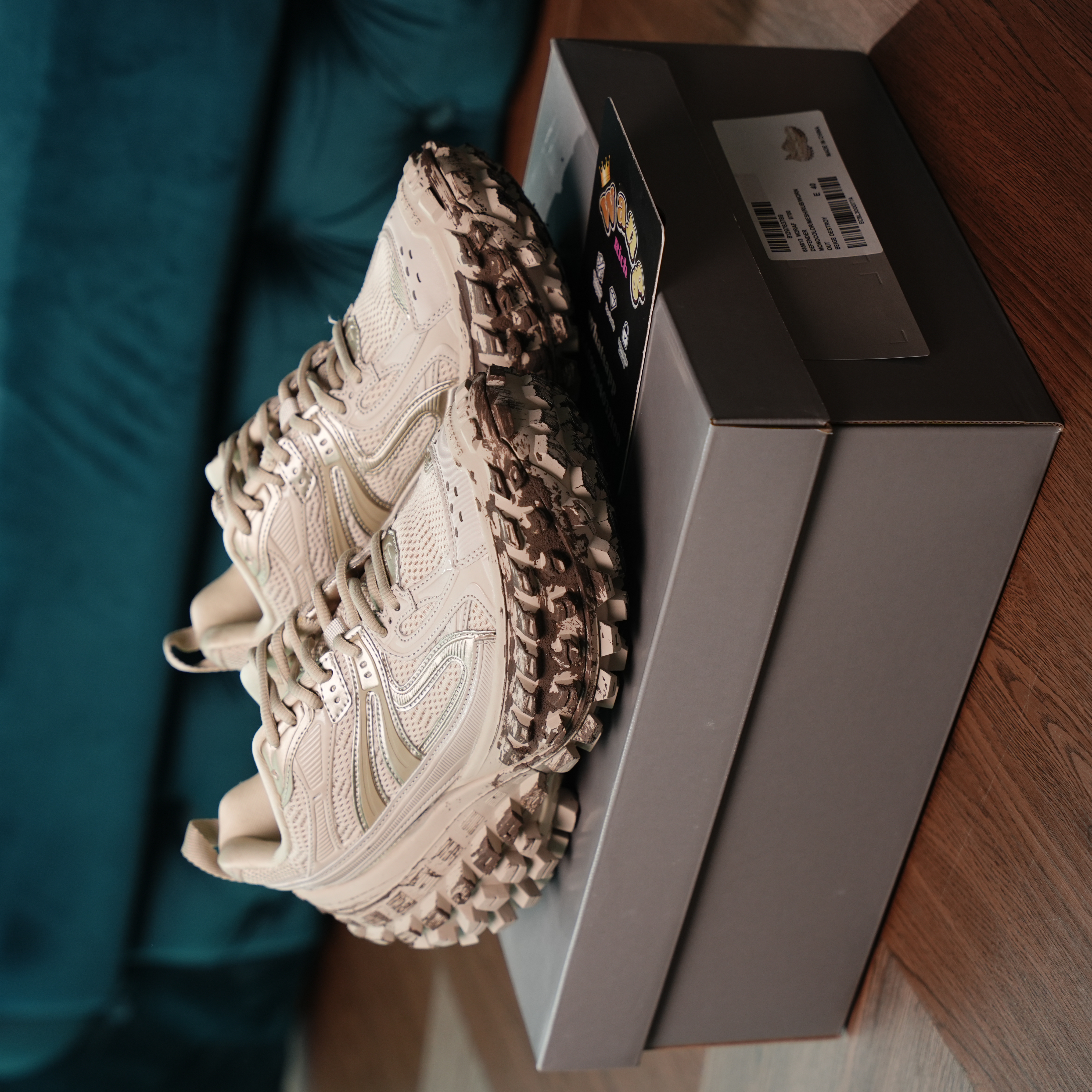 Balenciaga Defender Beige Graffiti Sneakers | RichWang Kicks