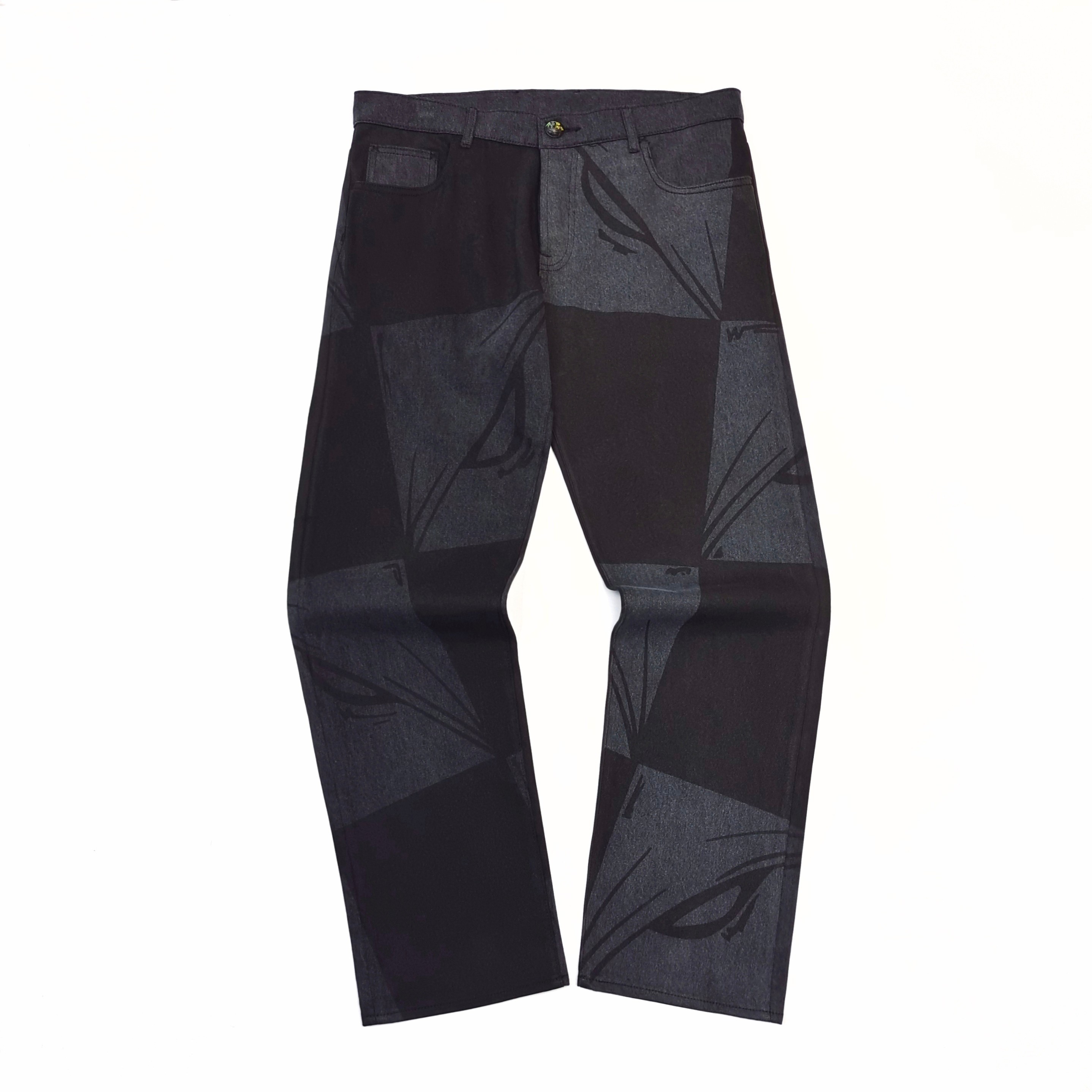 Anti Promo x Matty Boy 99 Eyes Checkered Jeans Black / Grey #B4390-AP