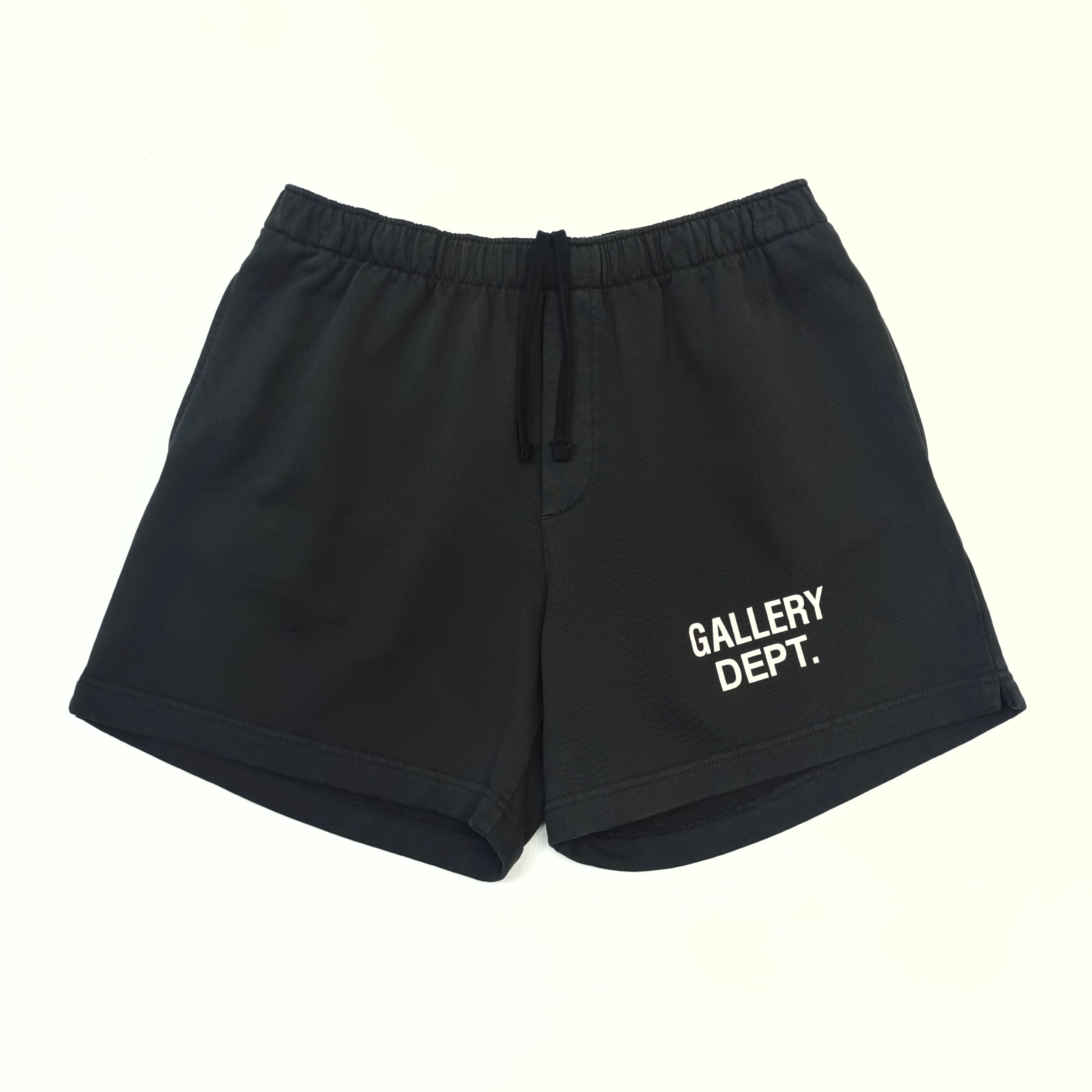 Gallery Dept. Logo French Terry Shorts Black 480gsm #B4459-GD-480
