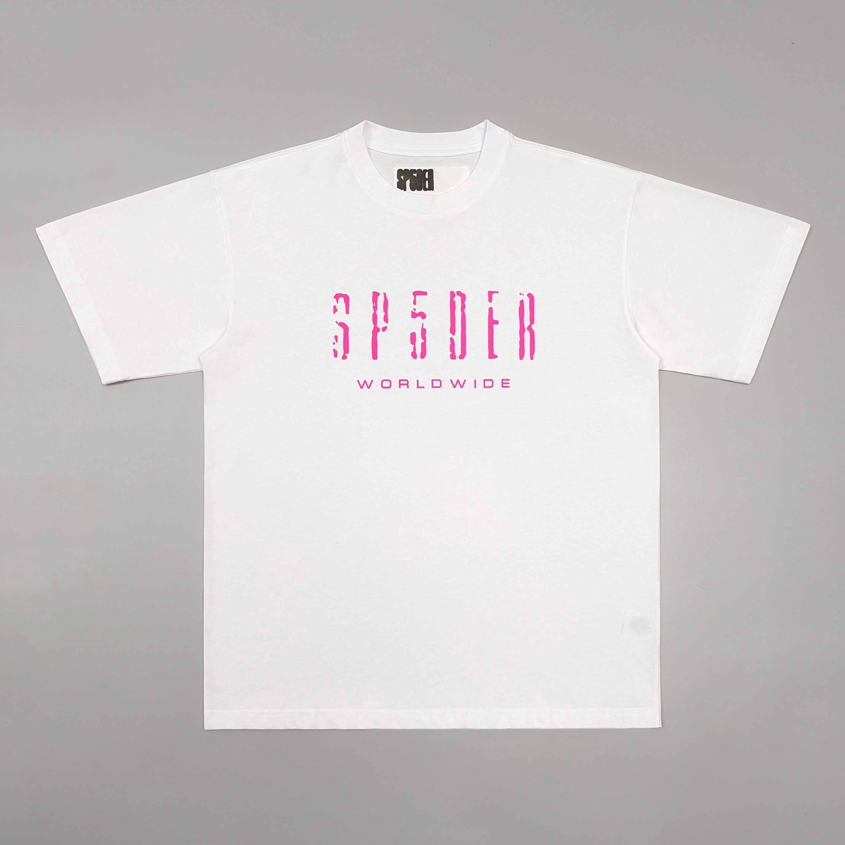 Sp5der Worldwide Web Graphic Tee White / Pink #B4582-SP