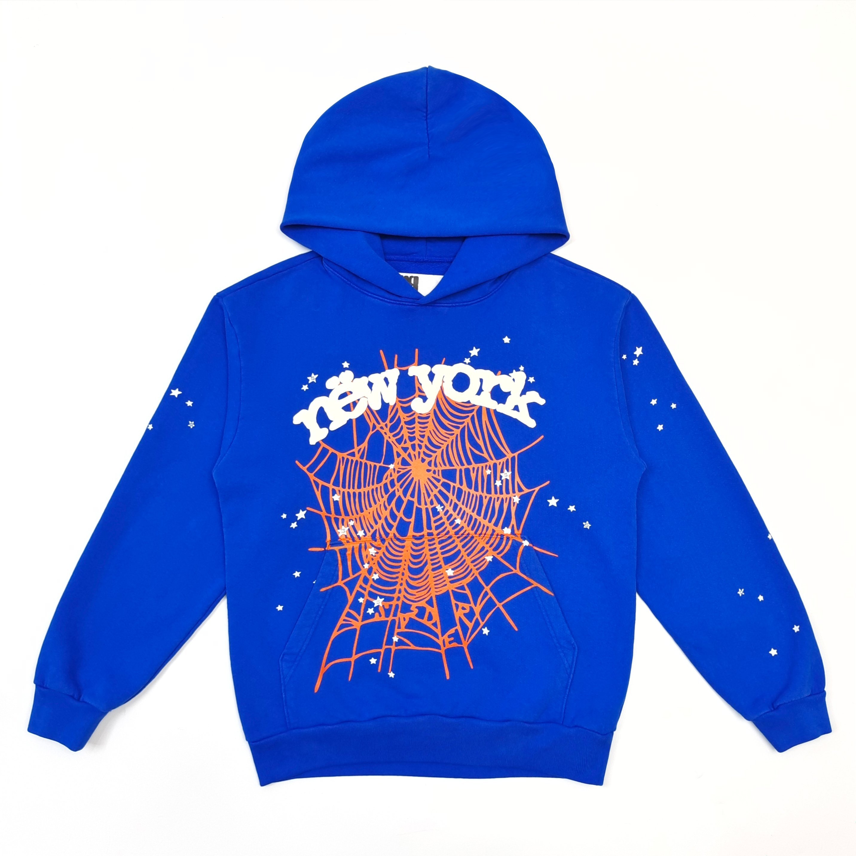 Sp5der OG Web V2 Away Hoodie Blue / White-Orange #B4587-SP