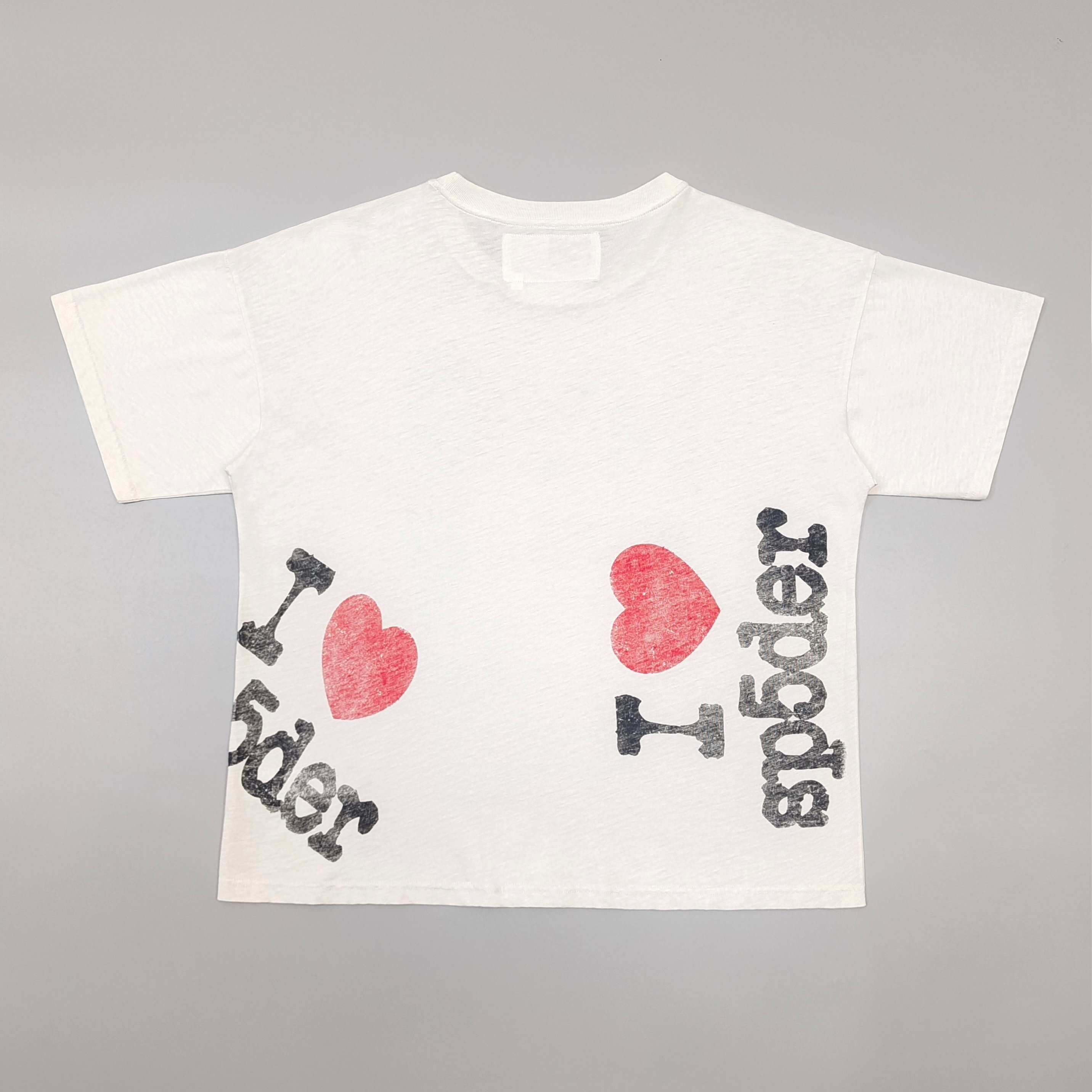 Sp5der NYC Cultural Affairs Rhinestone Tee Cream #B4527-SP