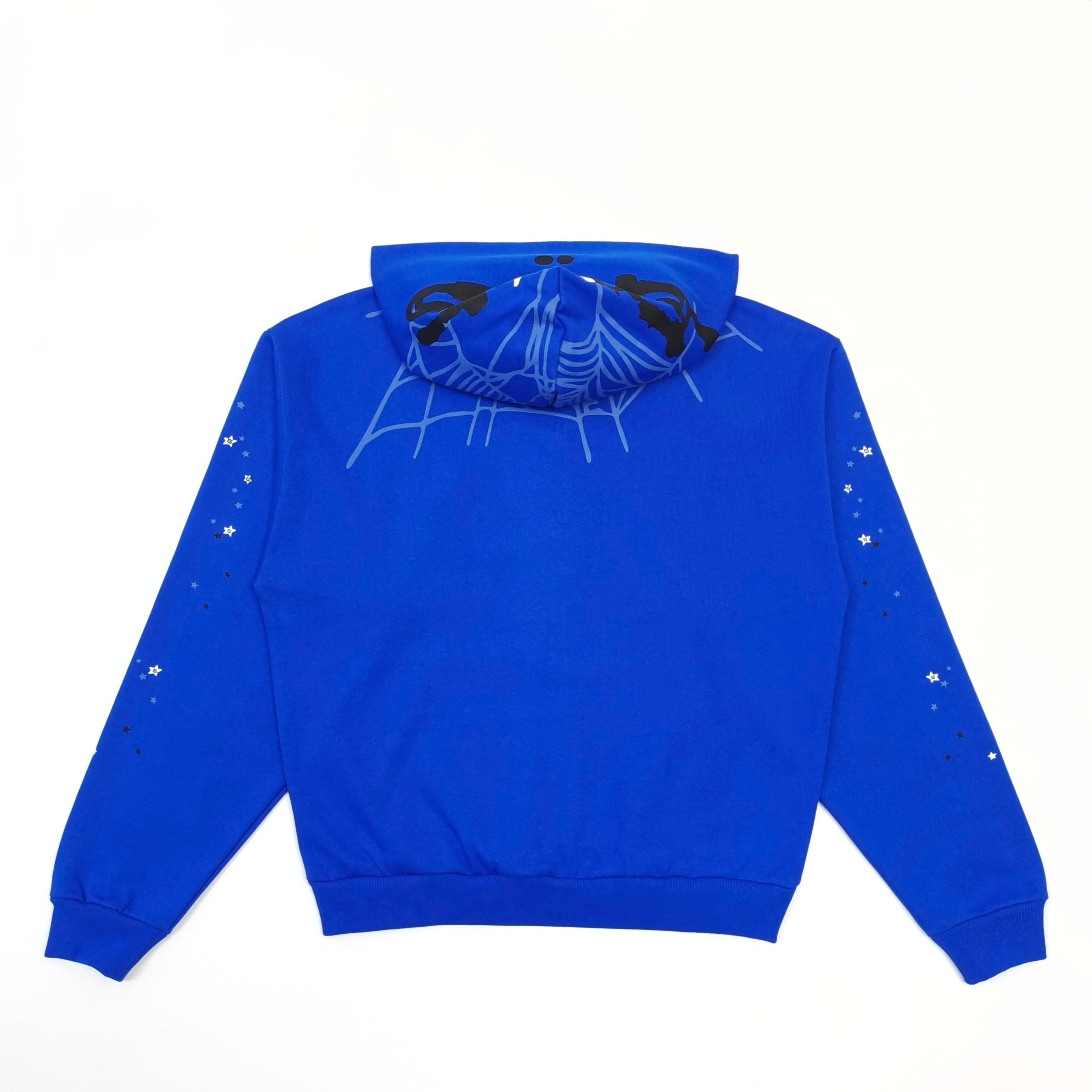Sp5der Heavy Web Full Zip Hoodie Tory Blue #B4548-SP
