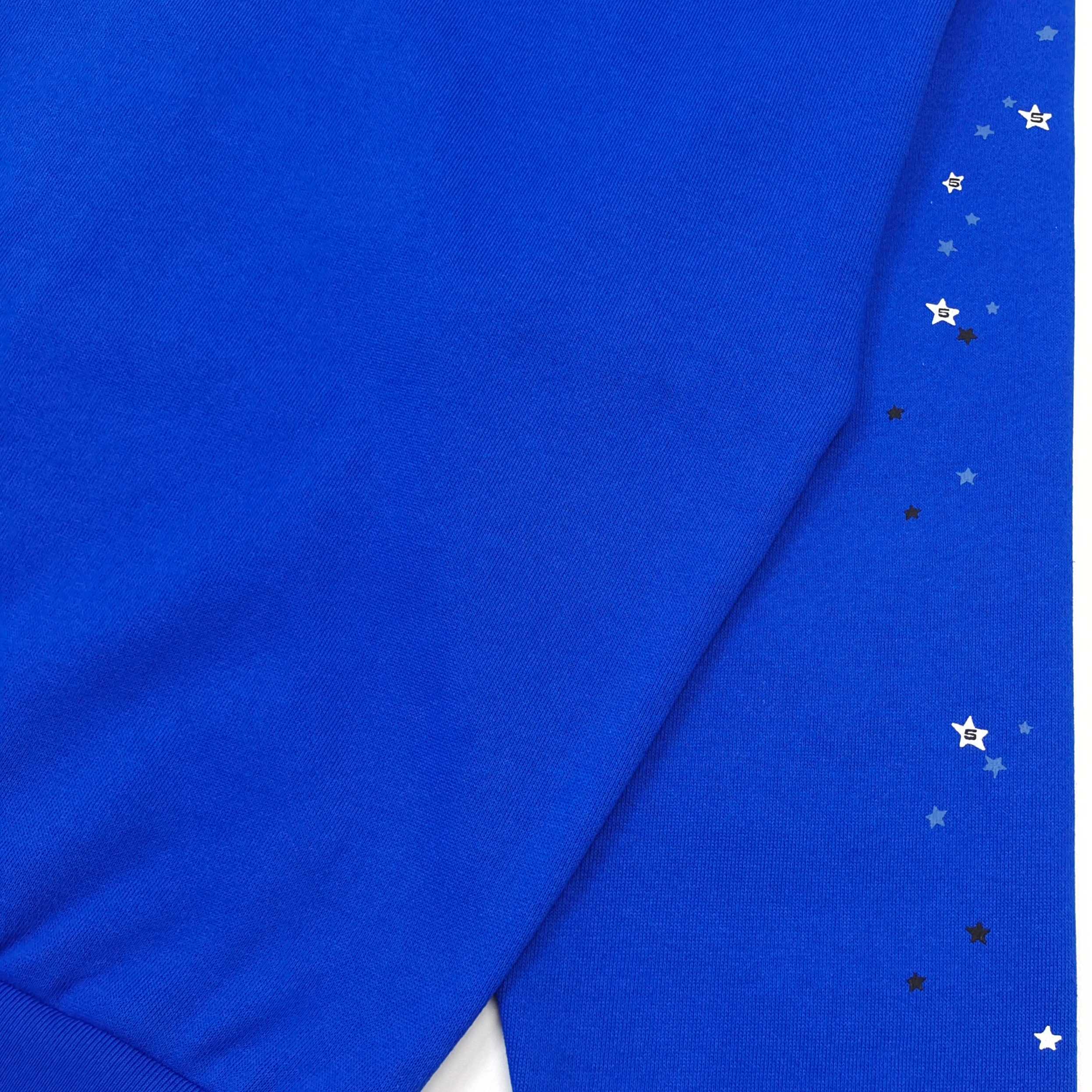 Sp5der Heavy Web Full Zip Hoodie Tory Blue #B4548-SP