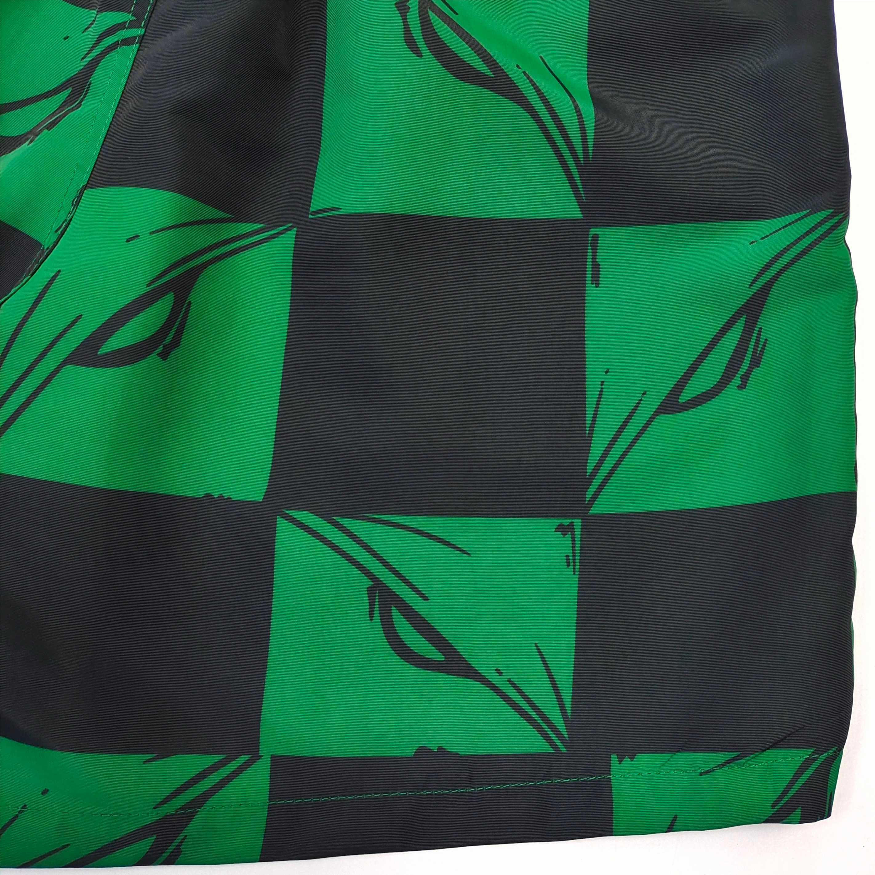 Anti Promo x Matty Boy 99 Eyes Checkered Nylon Shorts Green / Black #B4596-AP