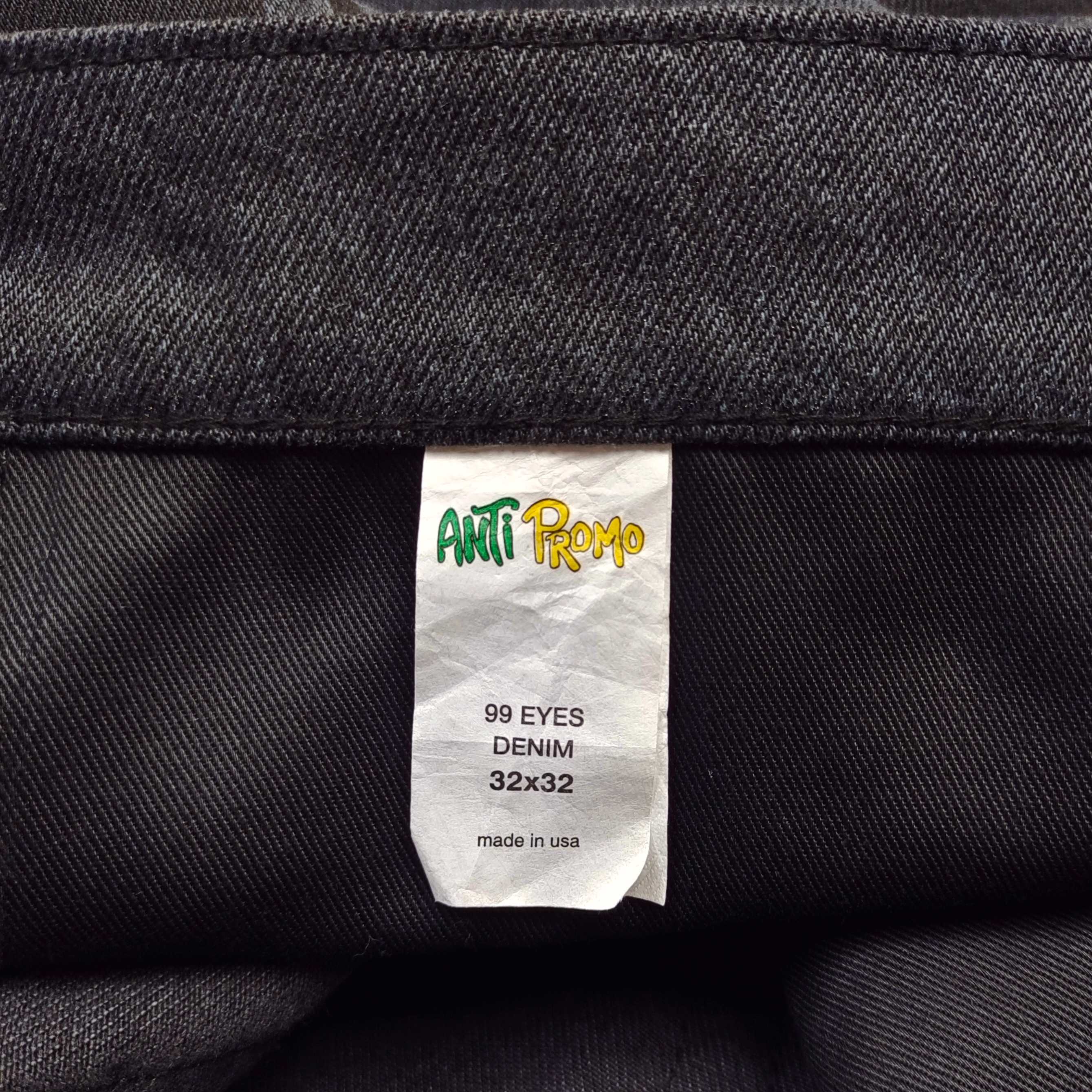 Anti Promo x Matty Boy 99 Eyes Checkered Jeans Black / Grey #B4390-AP