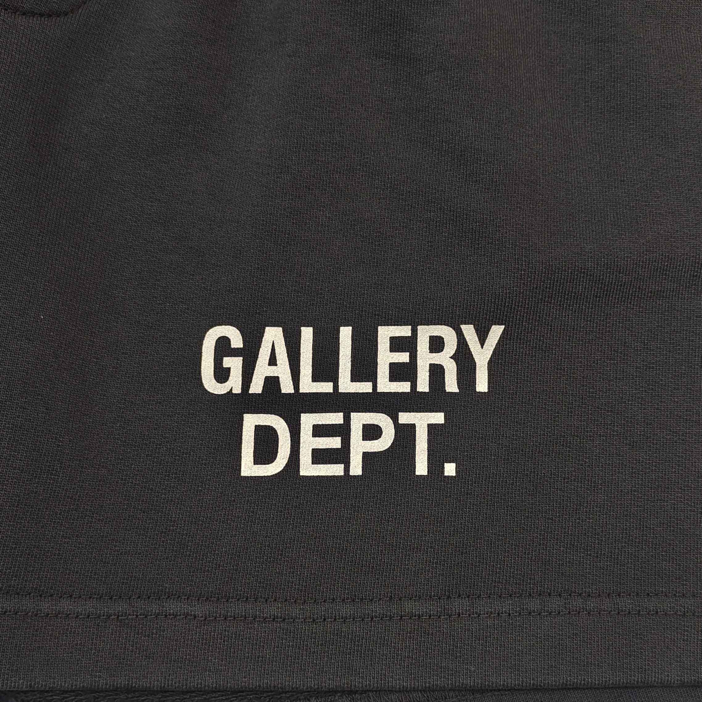 Gallery Dept. Logo French Terry Shorts Black 480gsm #B4459-GD-480