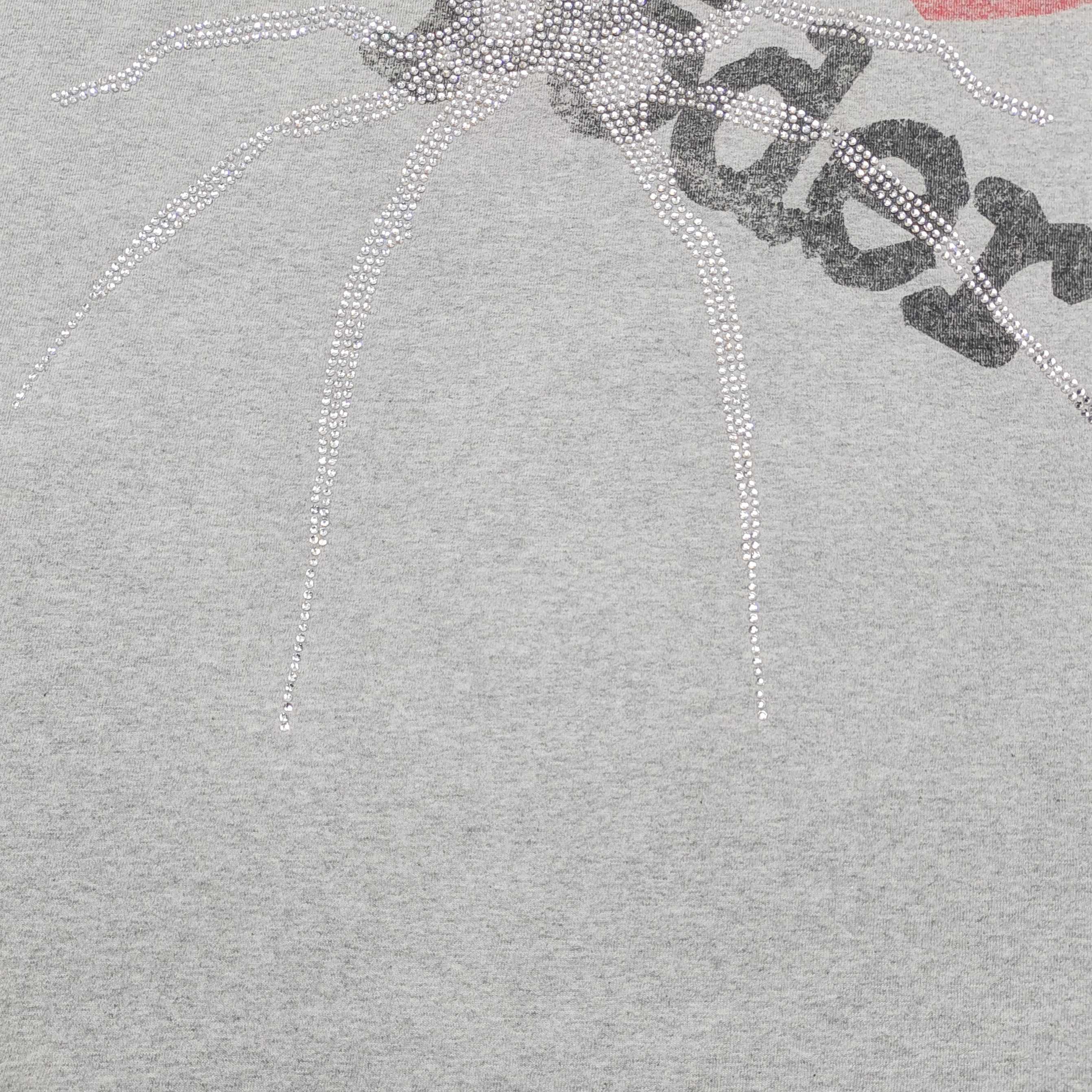Sp5der I Love New York Rhinestone Tee Heather Grey #B4521-SP