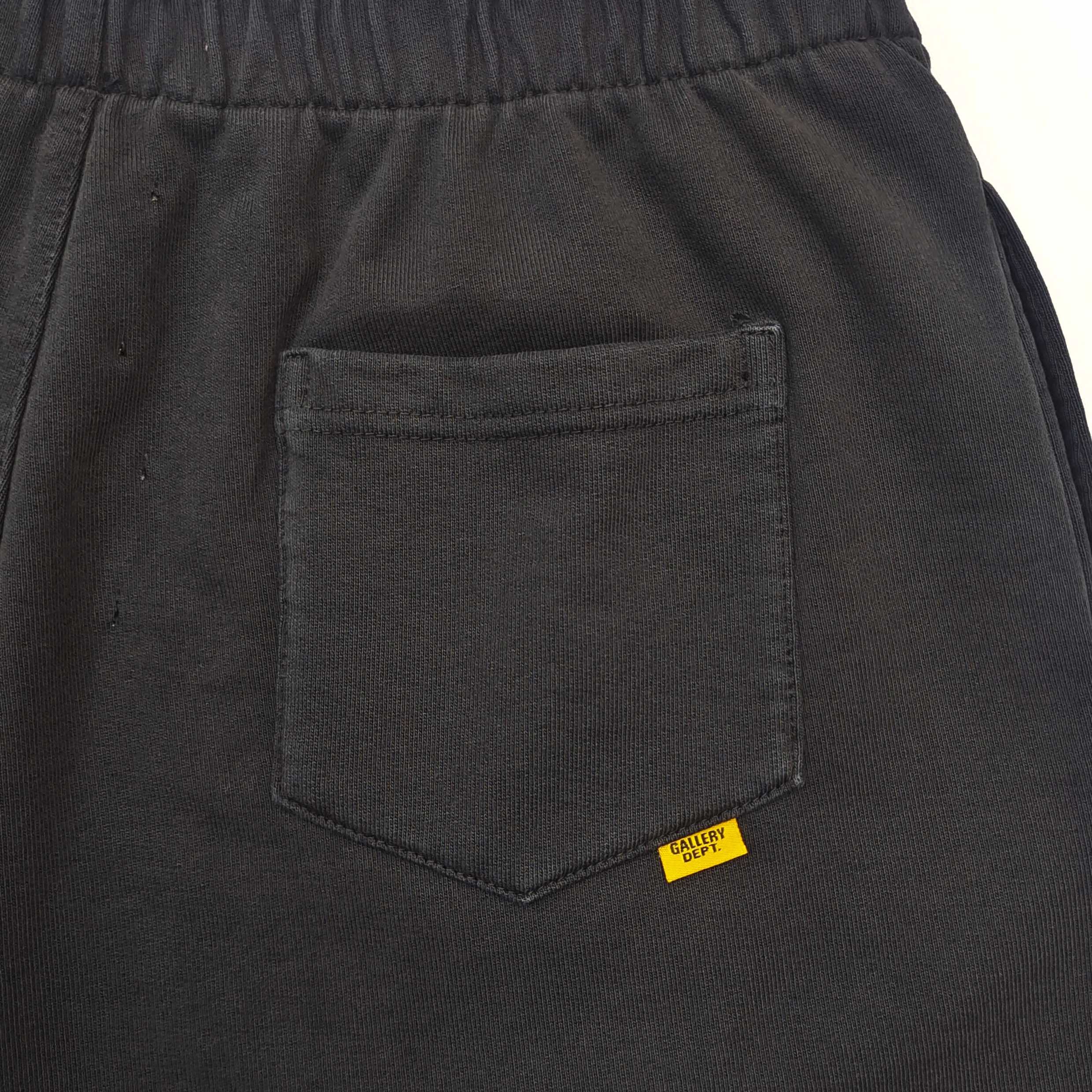 Gallery Dept. Logo French Terry Shorts Black 480gsm #B4459-GD-480