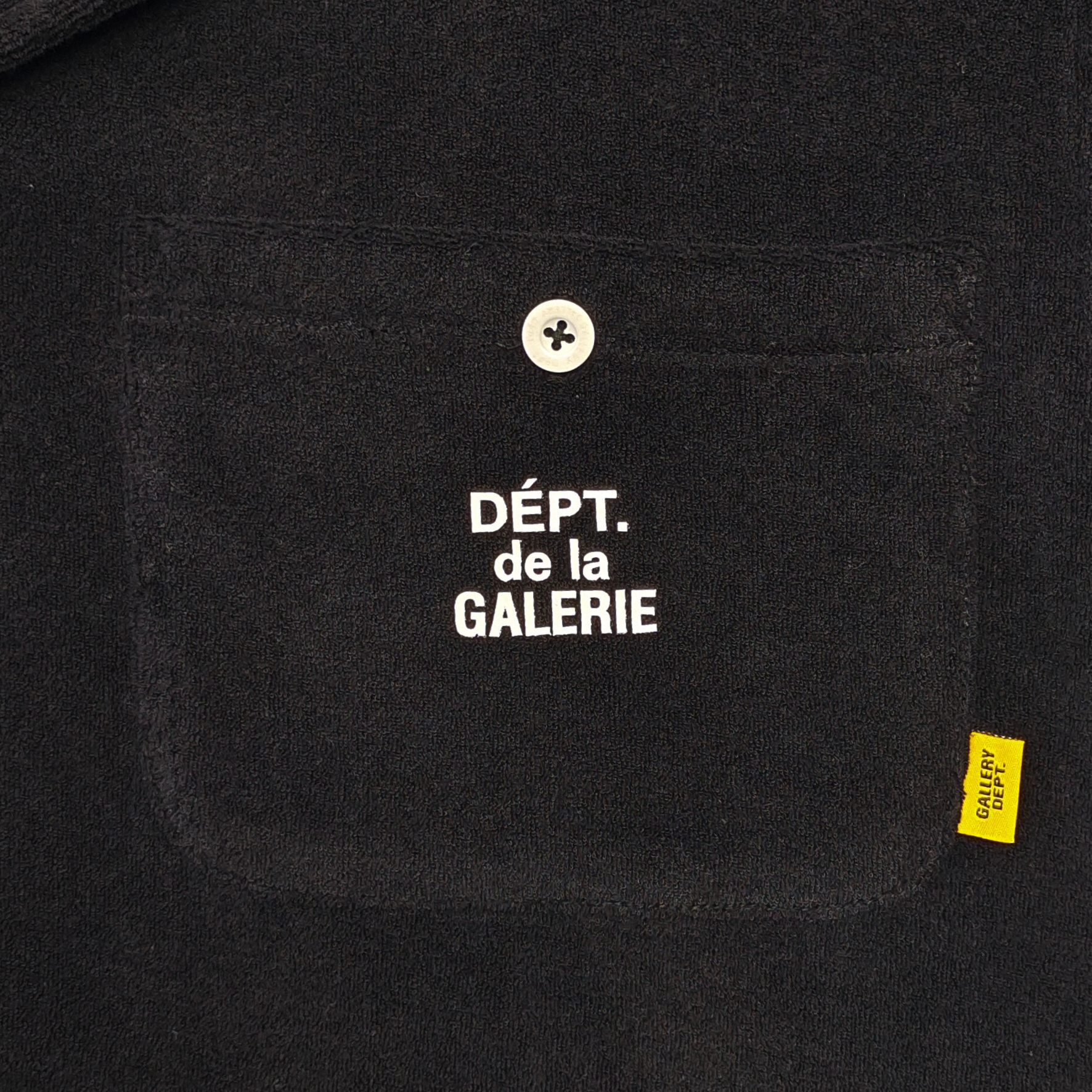Gallery Dept. French Parker Terry Shirt Black #B4516-GD