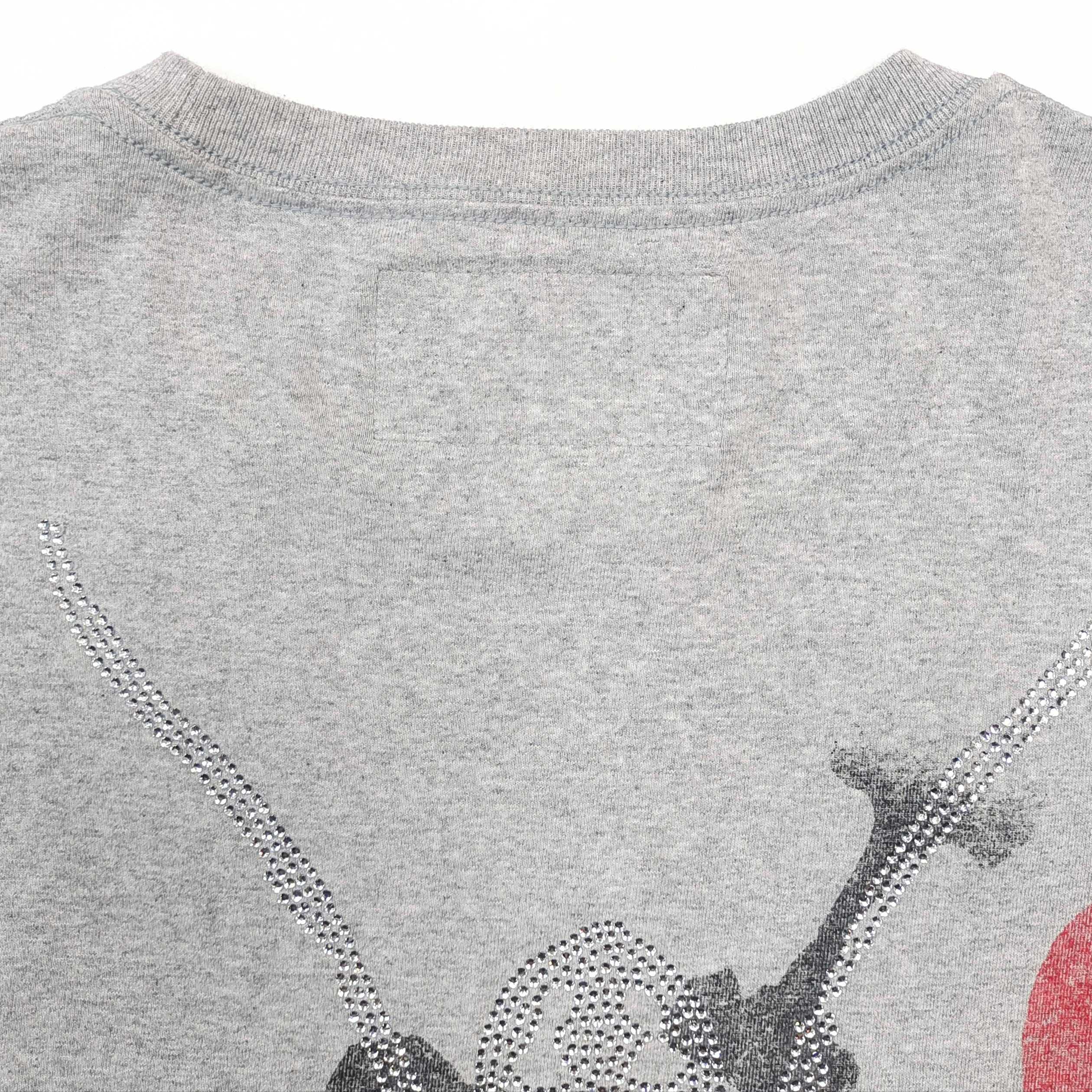 Sp5der I Love New York Rhinestone Tee Heather Grey #B4521-SP