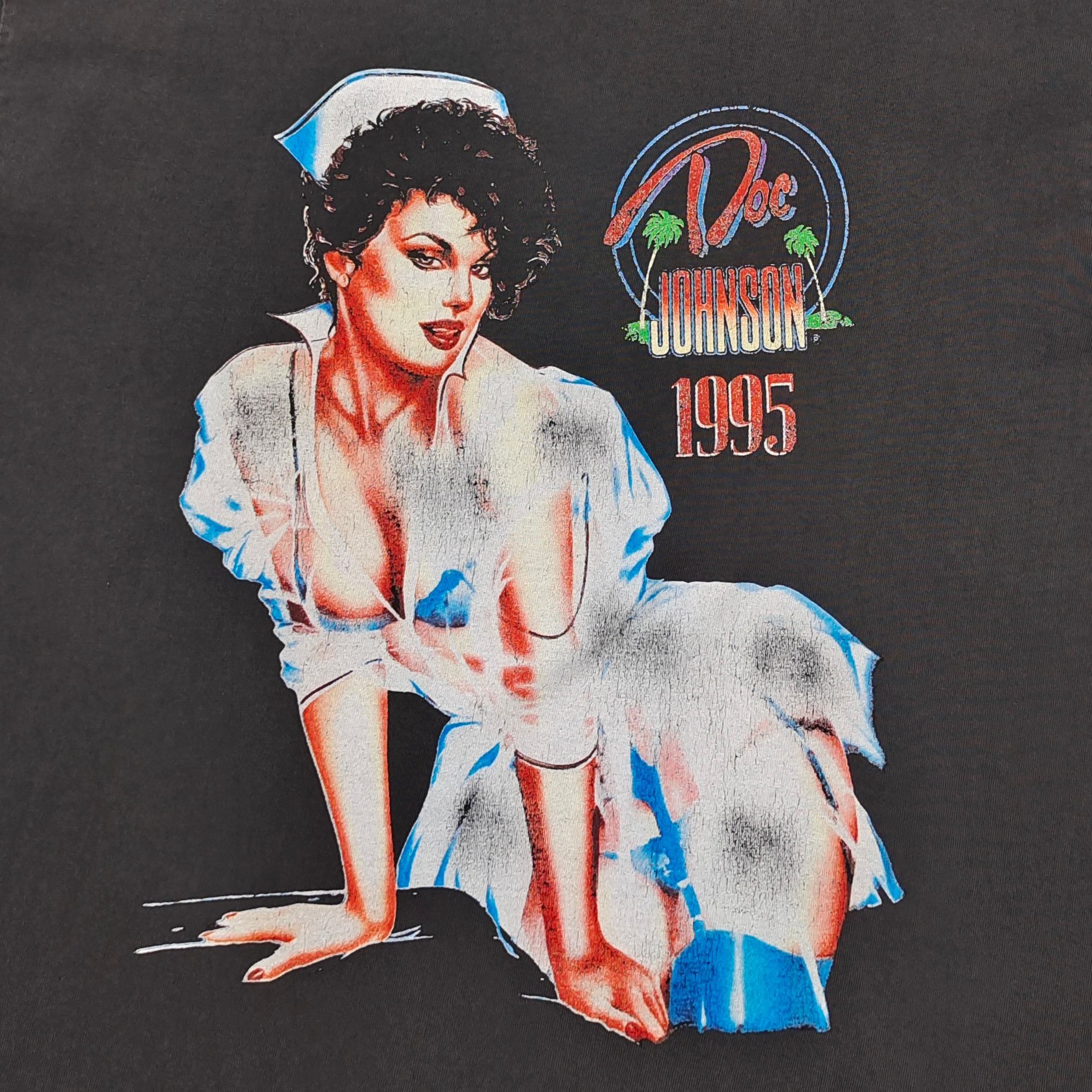 Gallery Dept. Nurse Graphic Tee Washed Black #B4522-GD