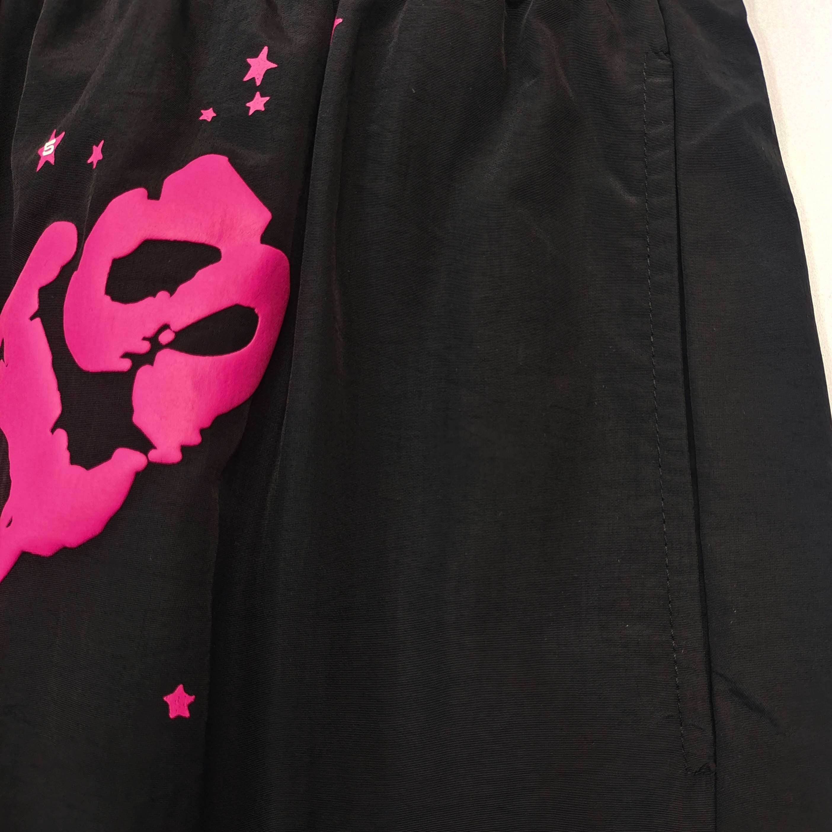 Sp5der OG Web Double Layer Short Black / Pink #B4543-SP