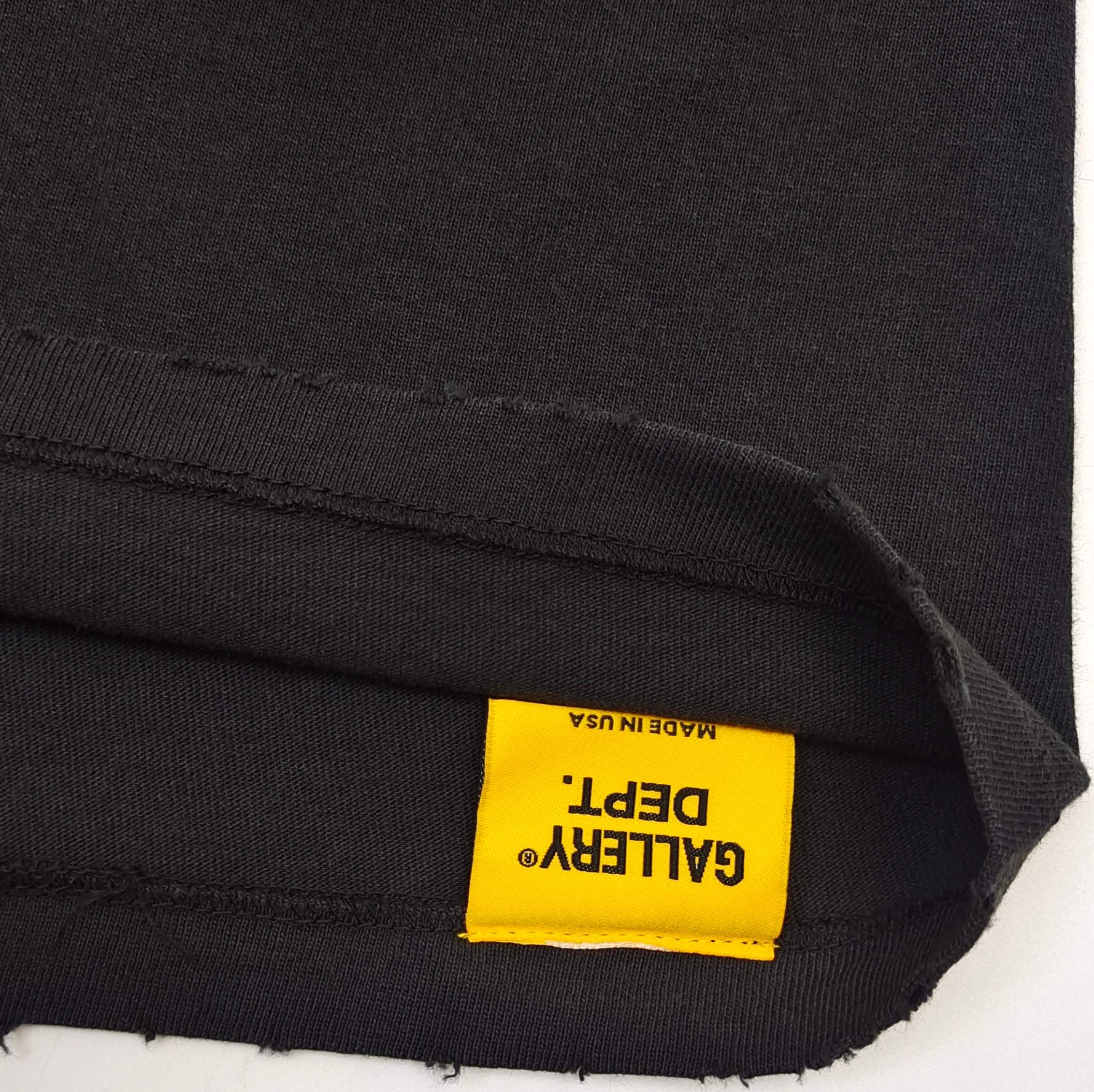 Gallery Dept. Large D Logo Tee Washed Black / Yellow #B4592-GD