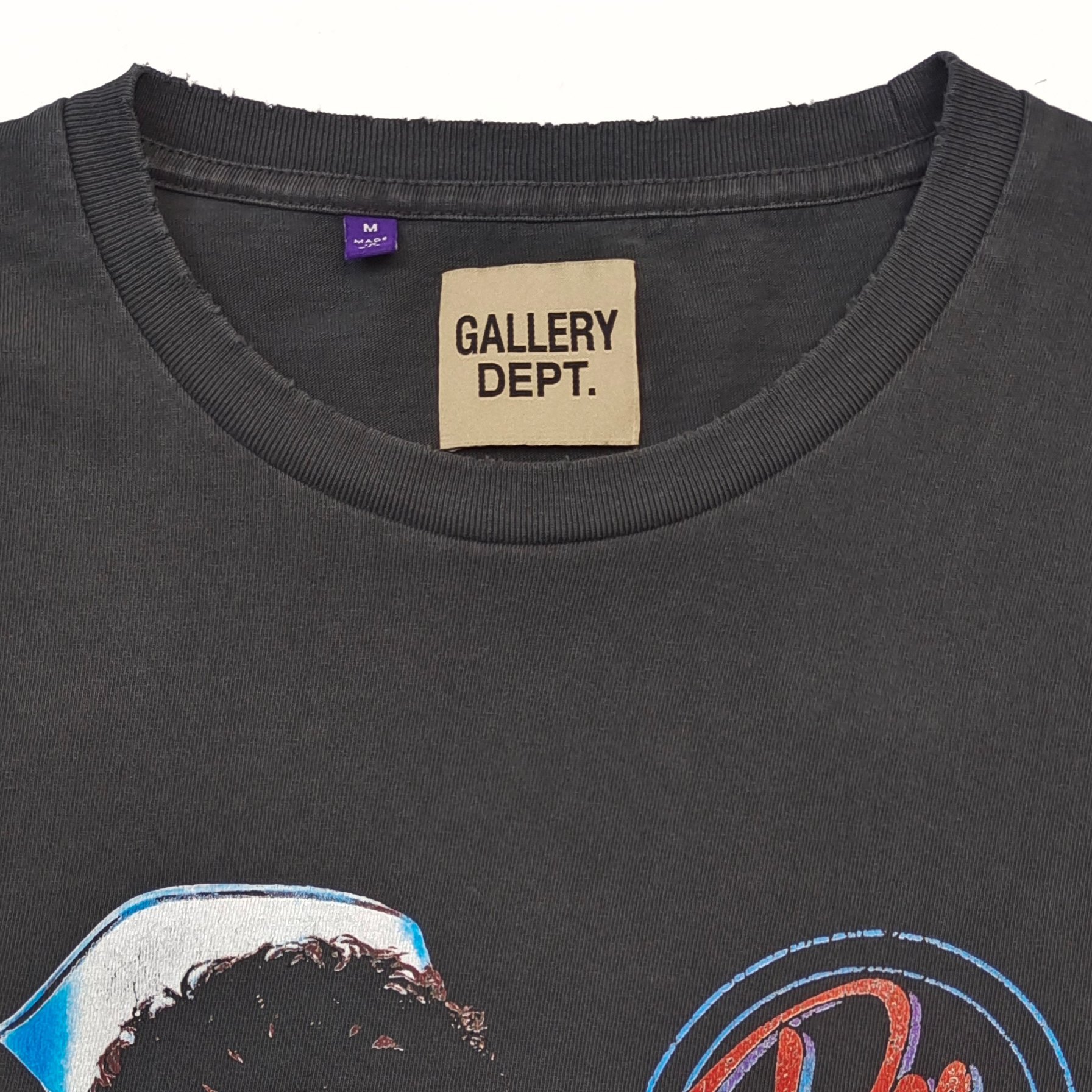 Gallery Dept. Nurse Graphic Tee Washed Black #B4522-GD
