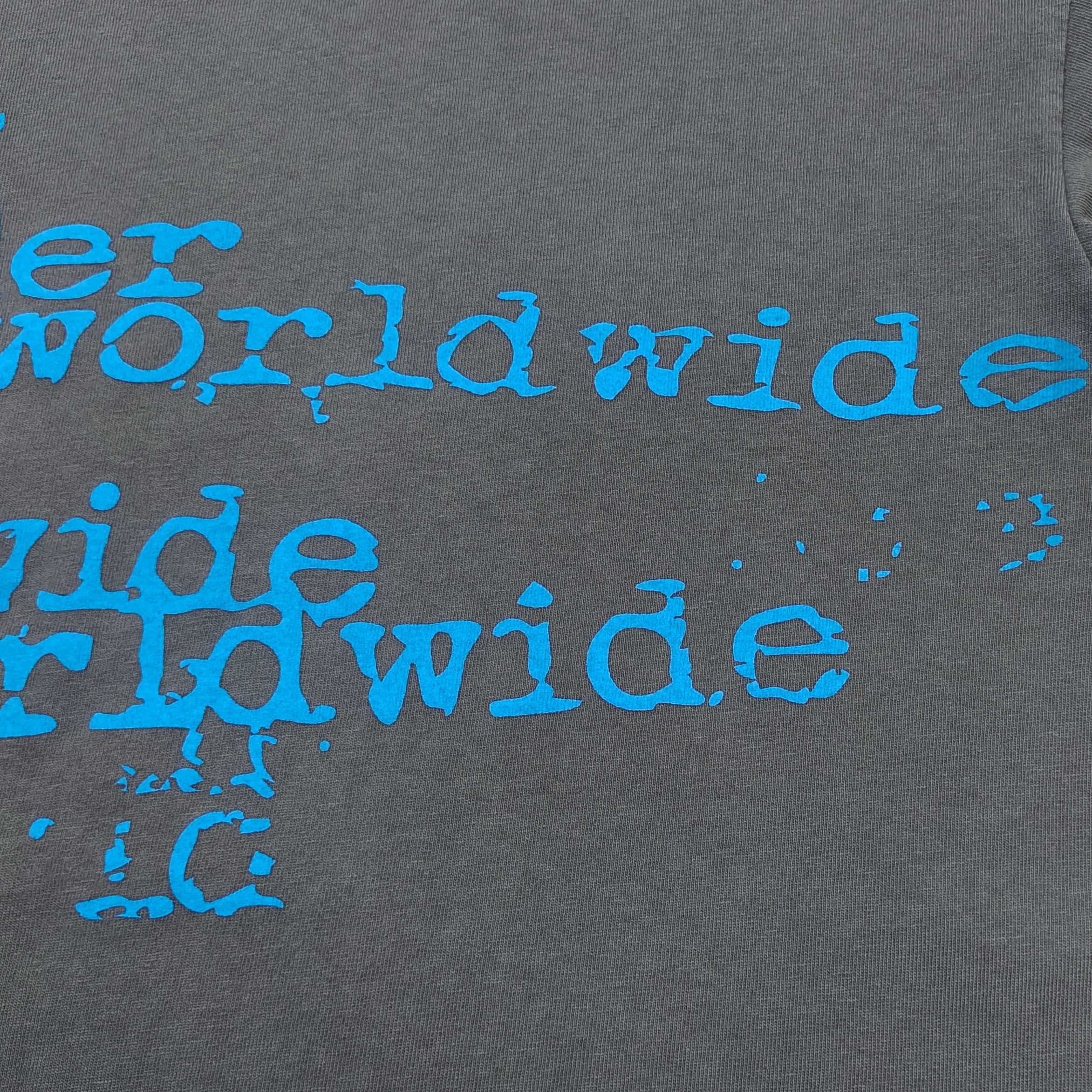 Sp5der Worldwide Stutter Tee Slate Grey / Blue #B4538-SP