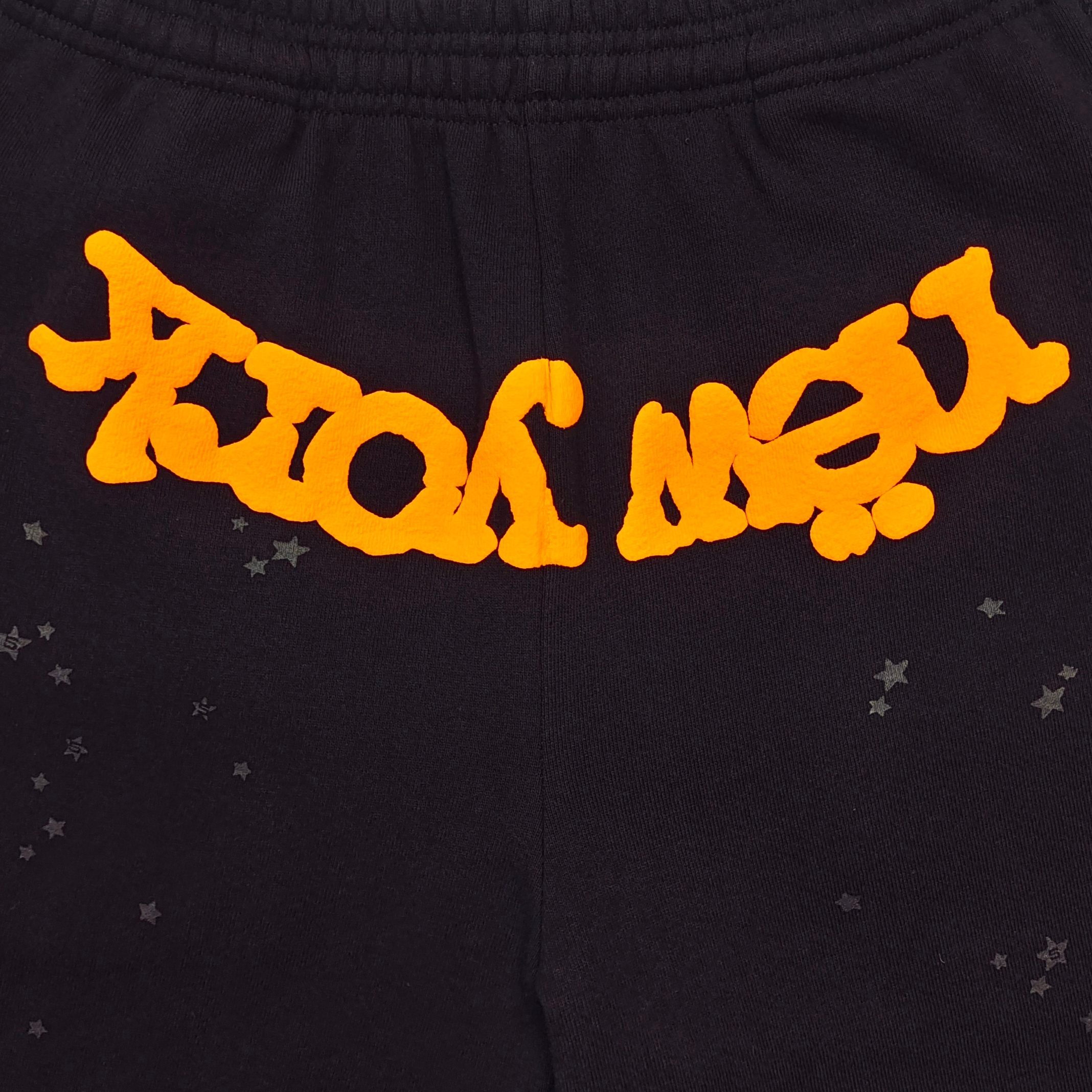 Sp5der OG Web V2 Alternate Sweatpant Black / Orange #B4586