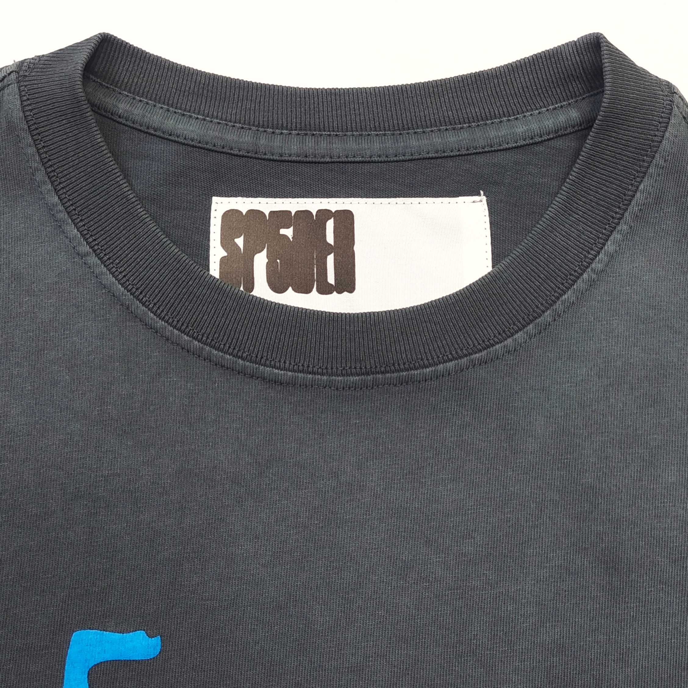 Sp5der Worldwide Stutter Tee Slate Grey / Blue #B4538-SP