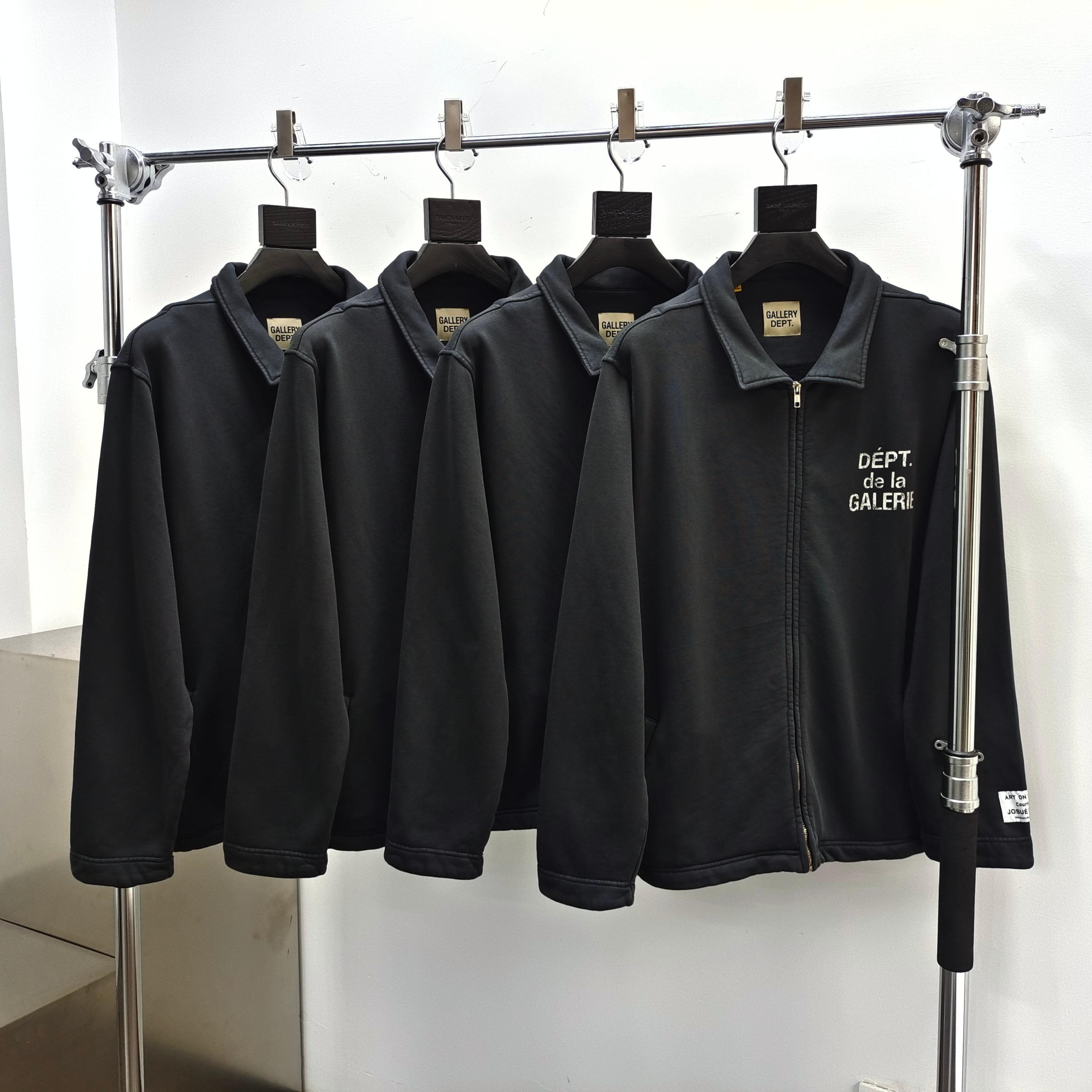 Gallery Dept. French Track Jacket Washed Black #B4470-GD