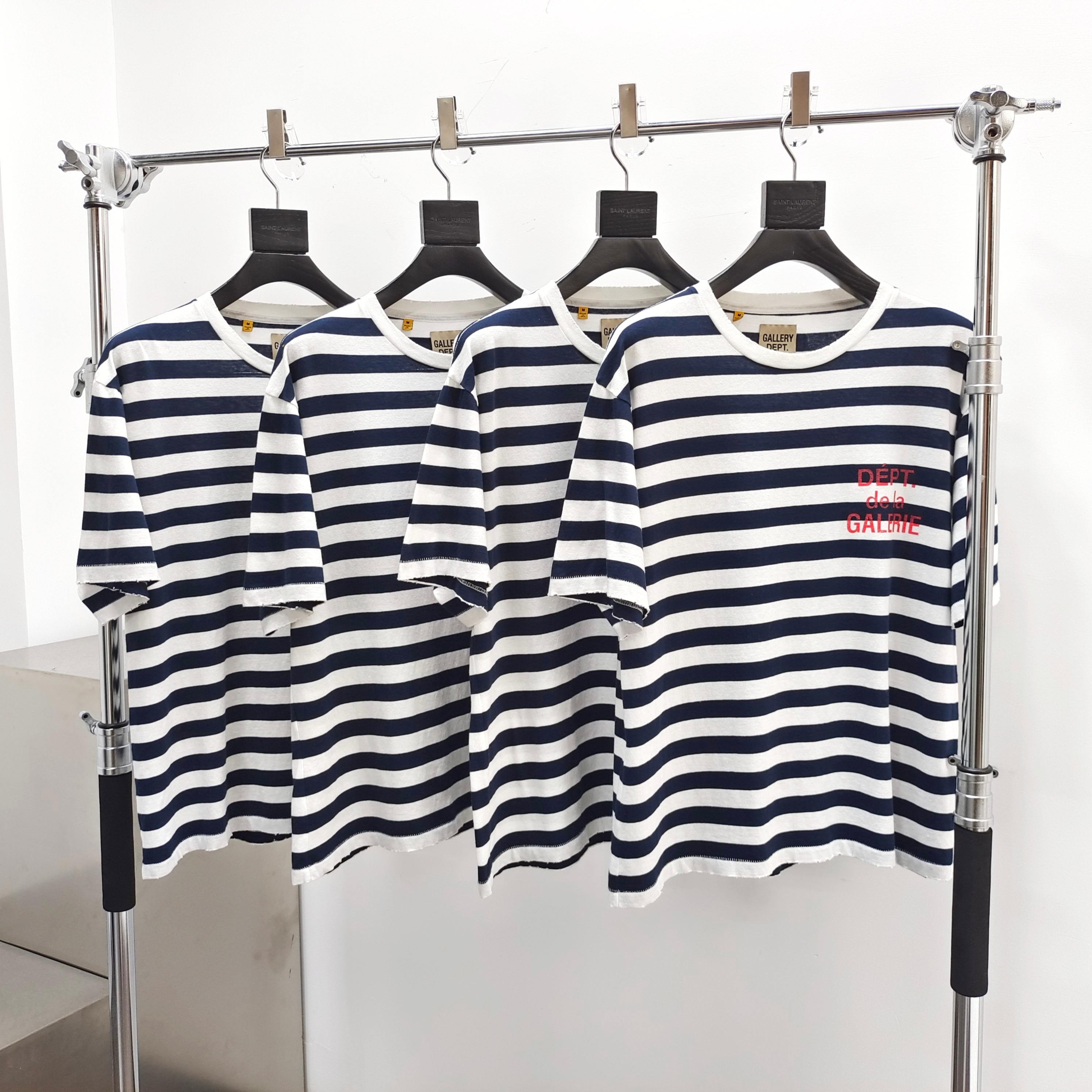Gallery Dept. French Tee Navy / White Stripe #B4491-GD