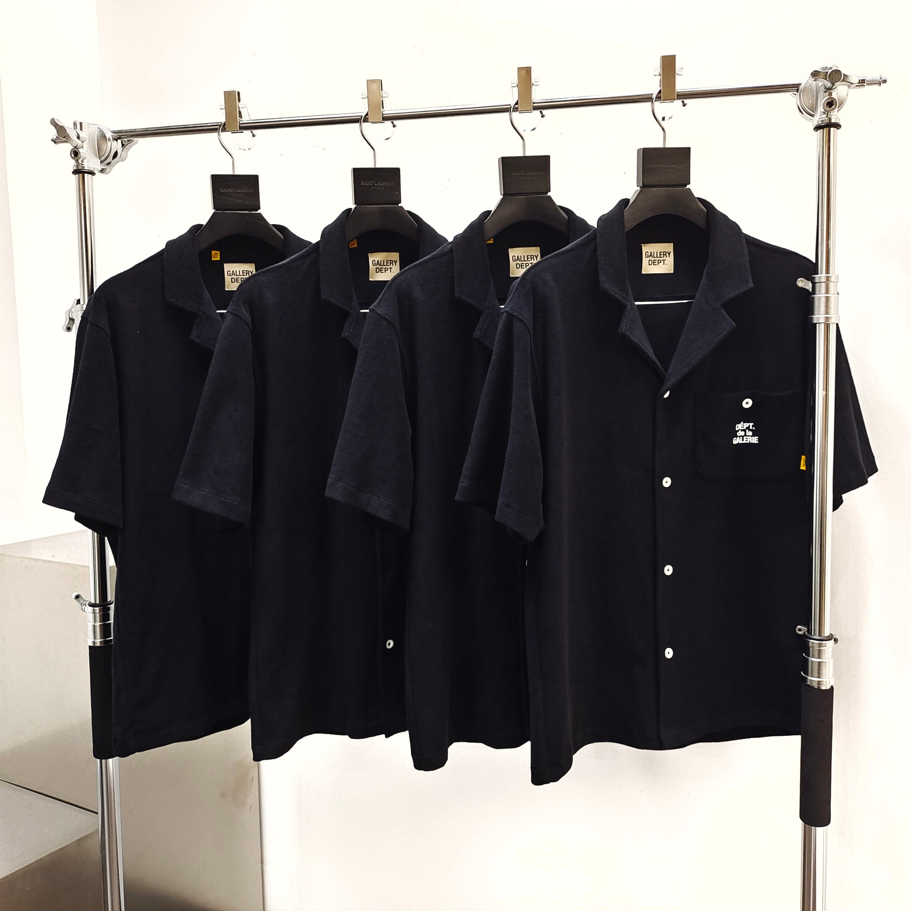 Gallery Dept. French Parker Terry Shirt Black #B4516-GD
