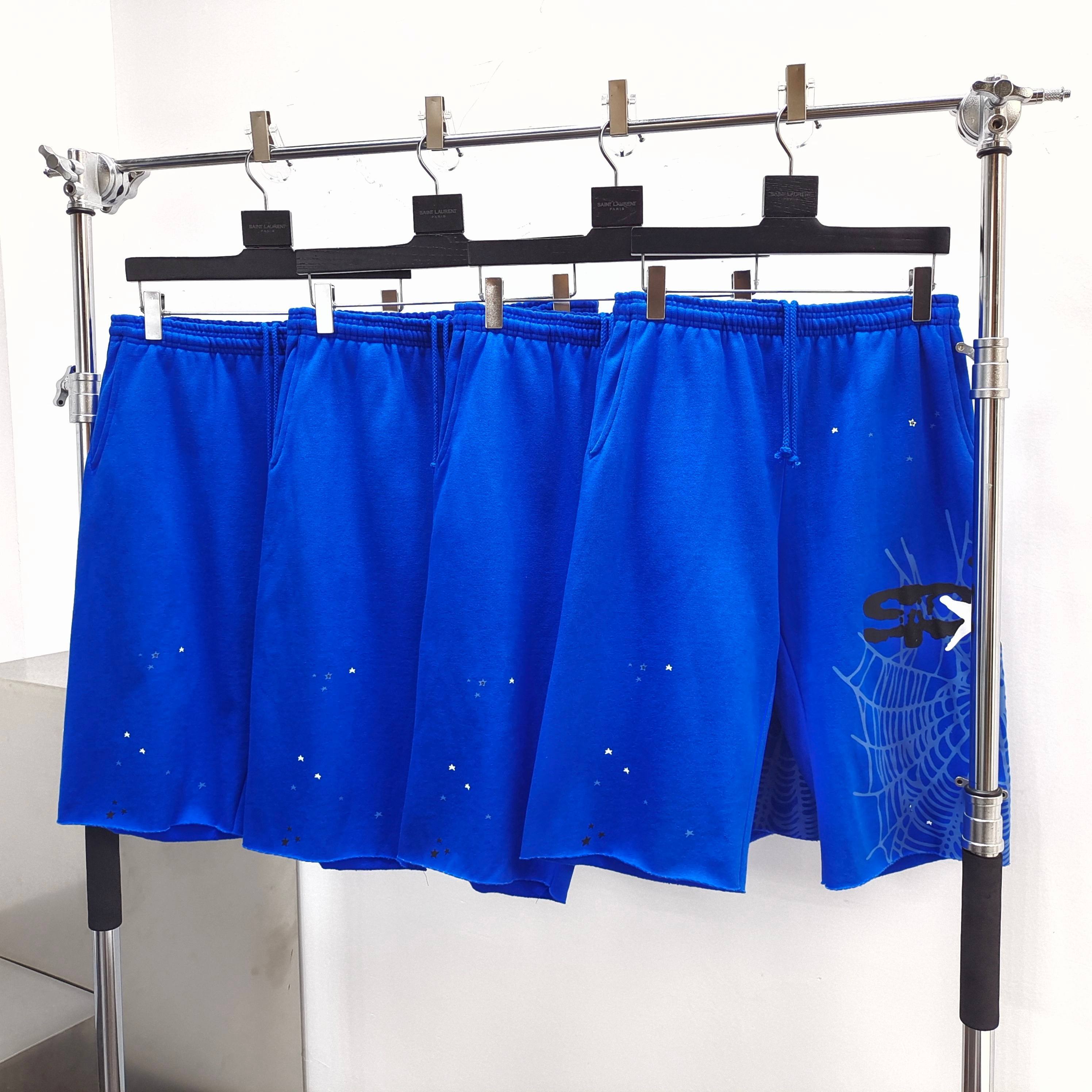 Sp5der Heavy Web Long Sweatshort Tory Blue #B4549-SP