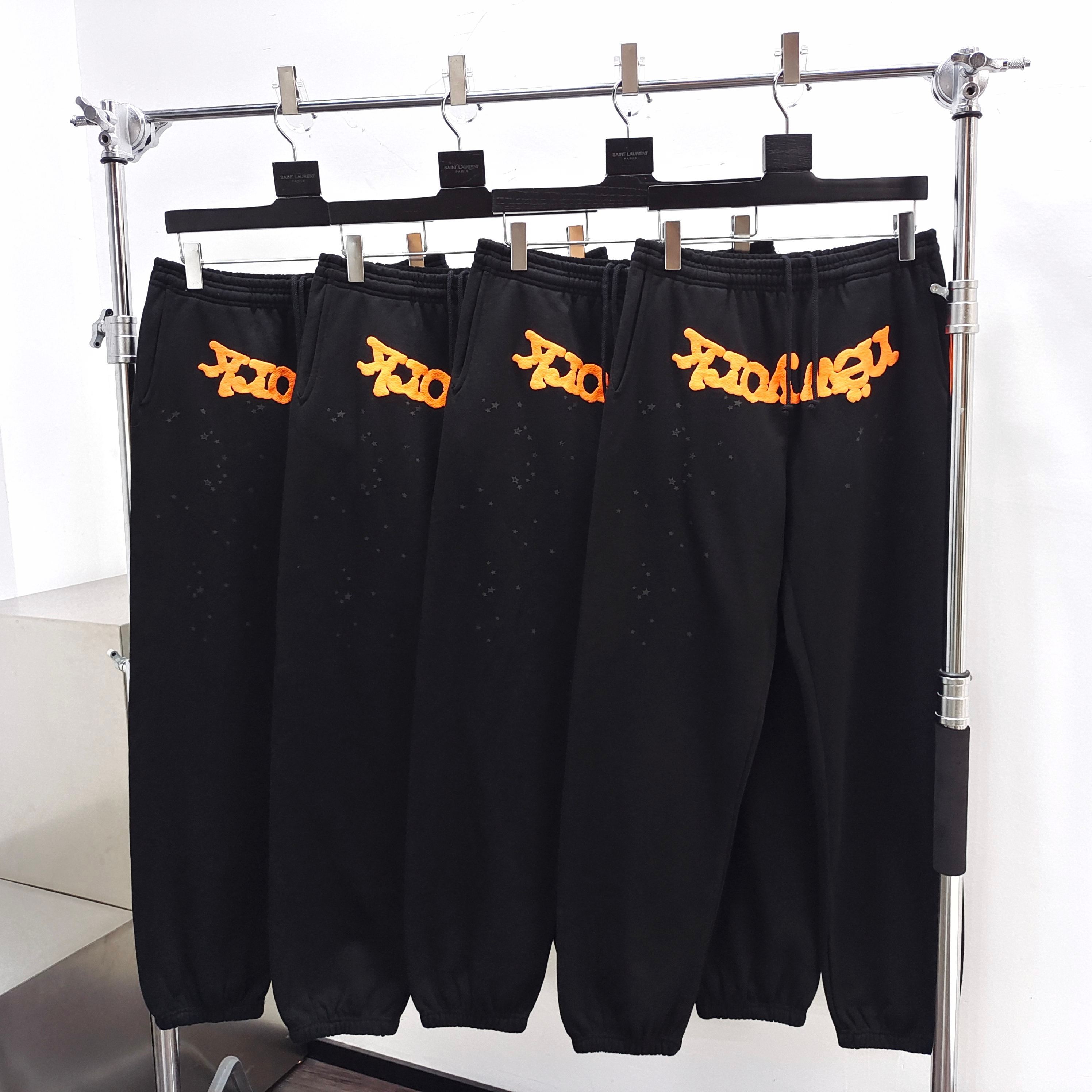 Sp5der OG Web V2 Alternate Sweatpant Black / Orange #B4586