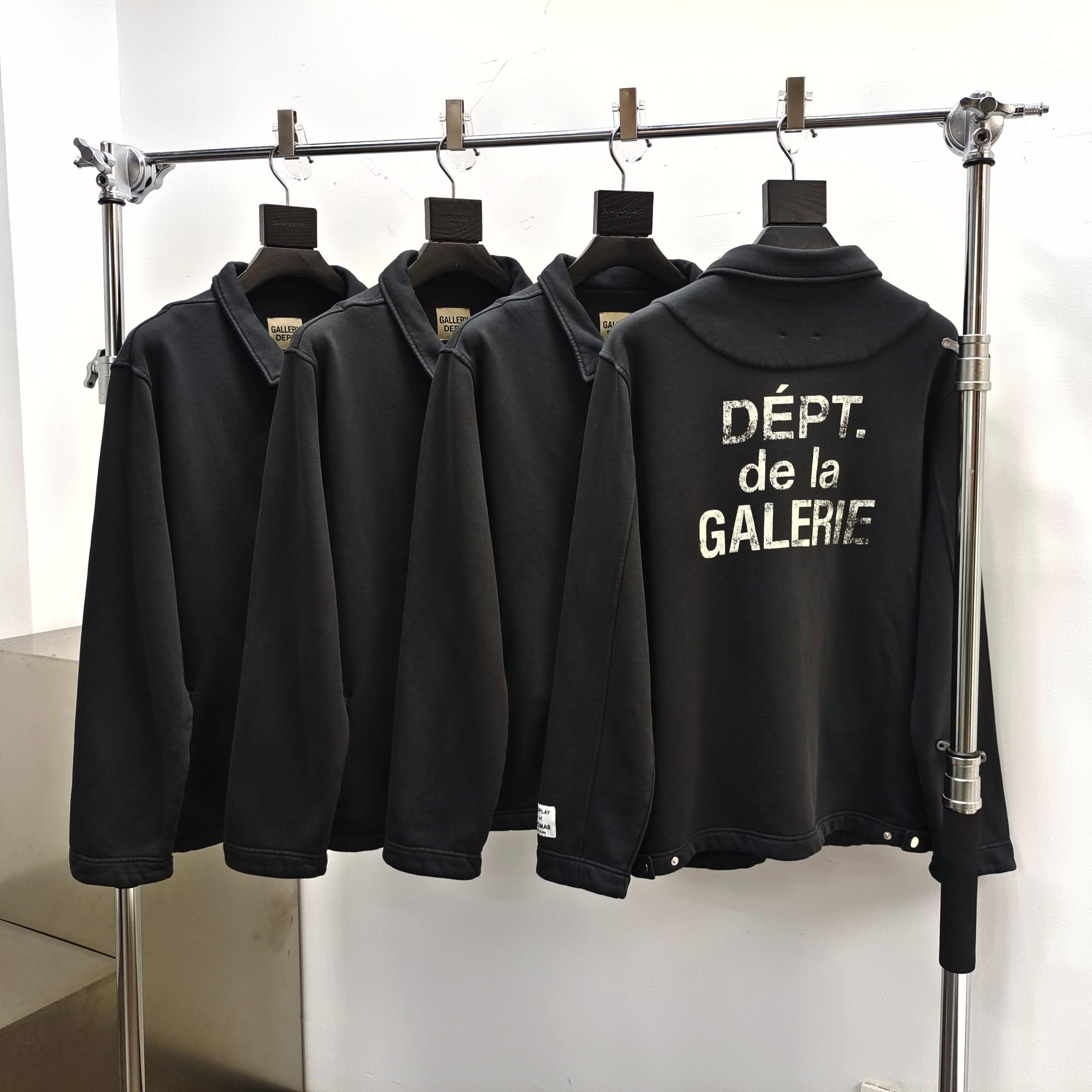 Gallery Dept. French Track Jacket Washed Black #B4470-GD