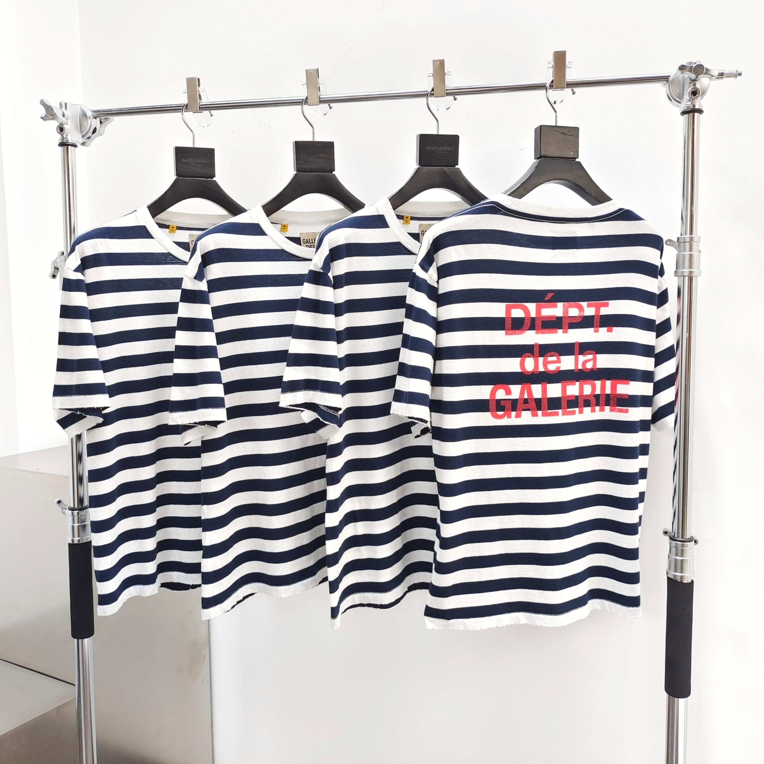 Gallery Dept. French Tee Navy / White Stripe #B4491-GD