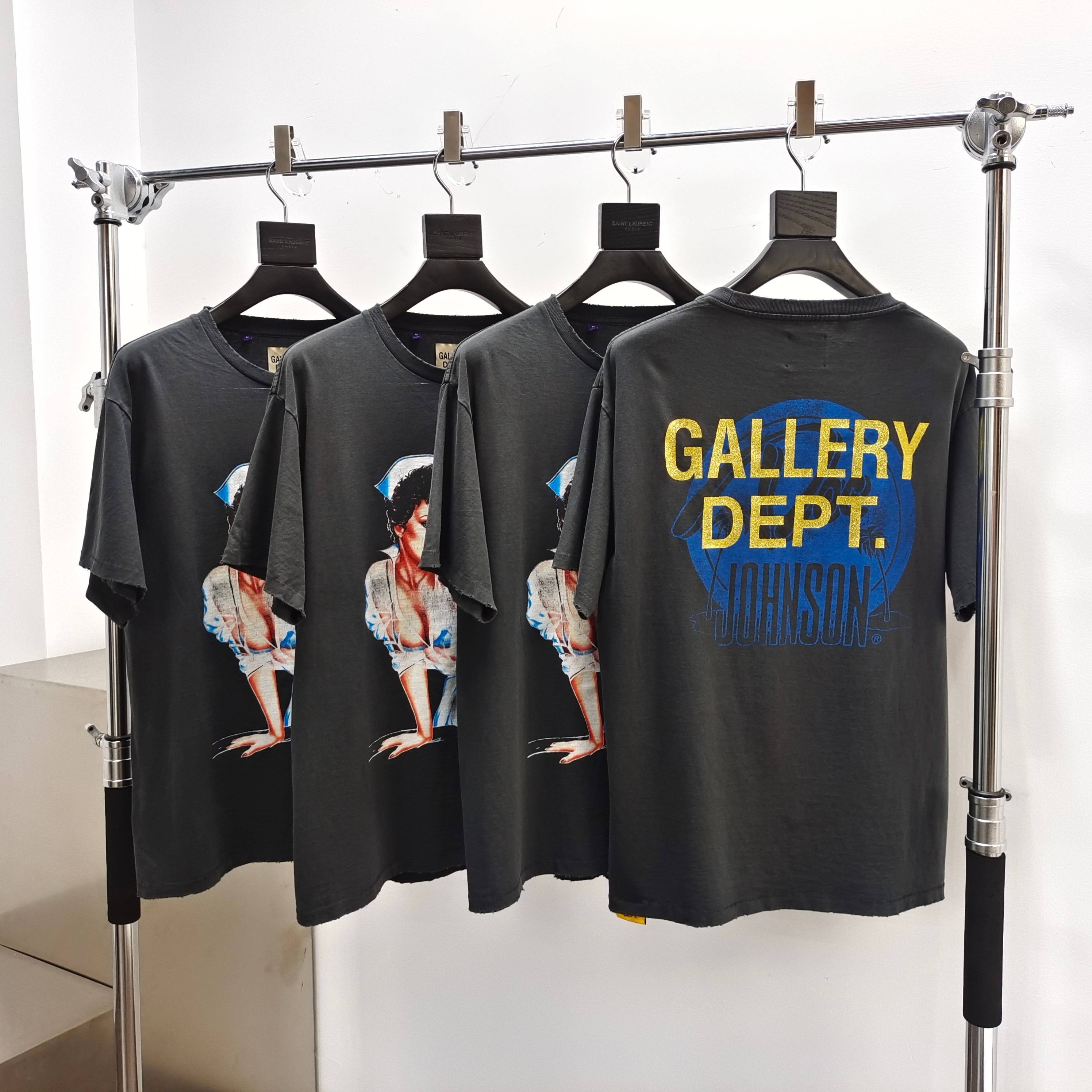 Gallery Dept. Nurse Graphic Tee Washed Black #B4522-GD