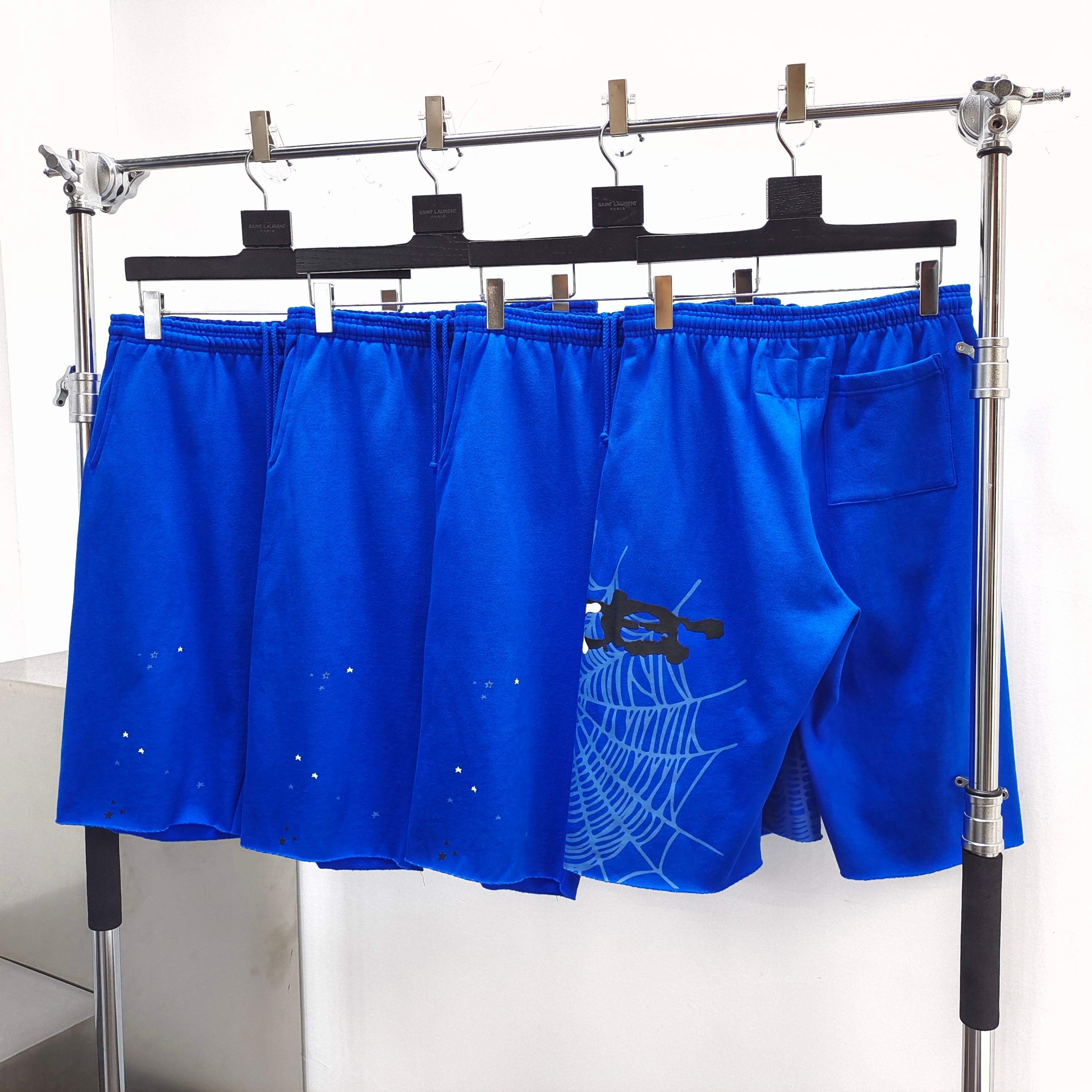 Sp5der Heavy Web Long Sweatshort Tory Blue #B4549-SP