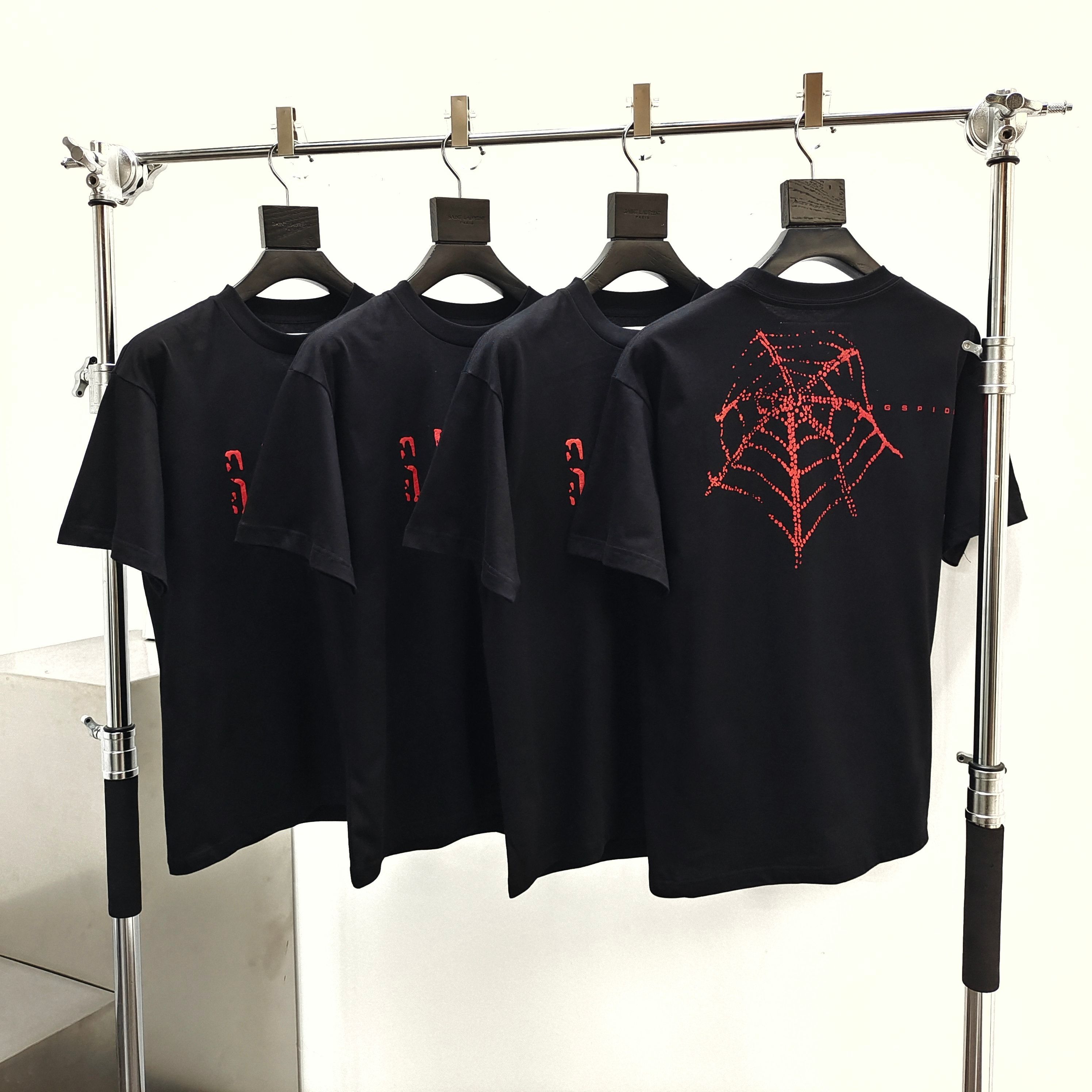 Sp5der Worldwide Web Graphic Tee Black / Red #B4581-SP