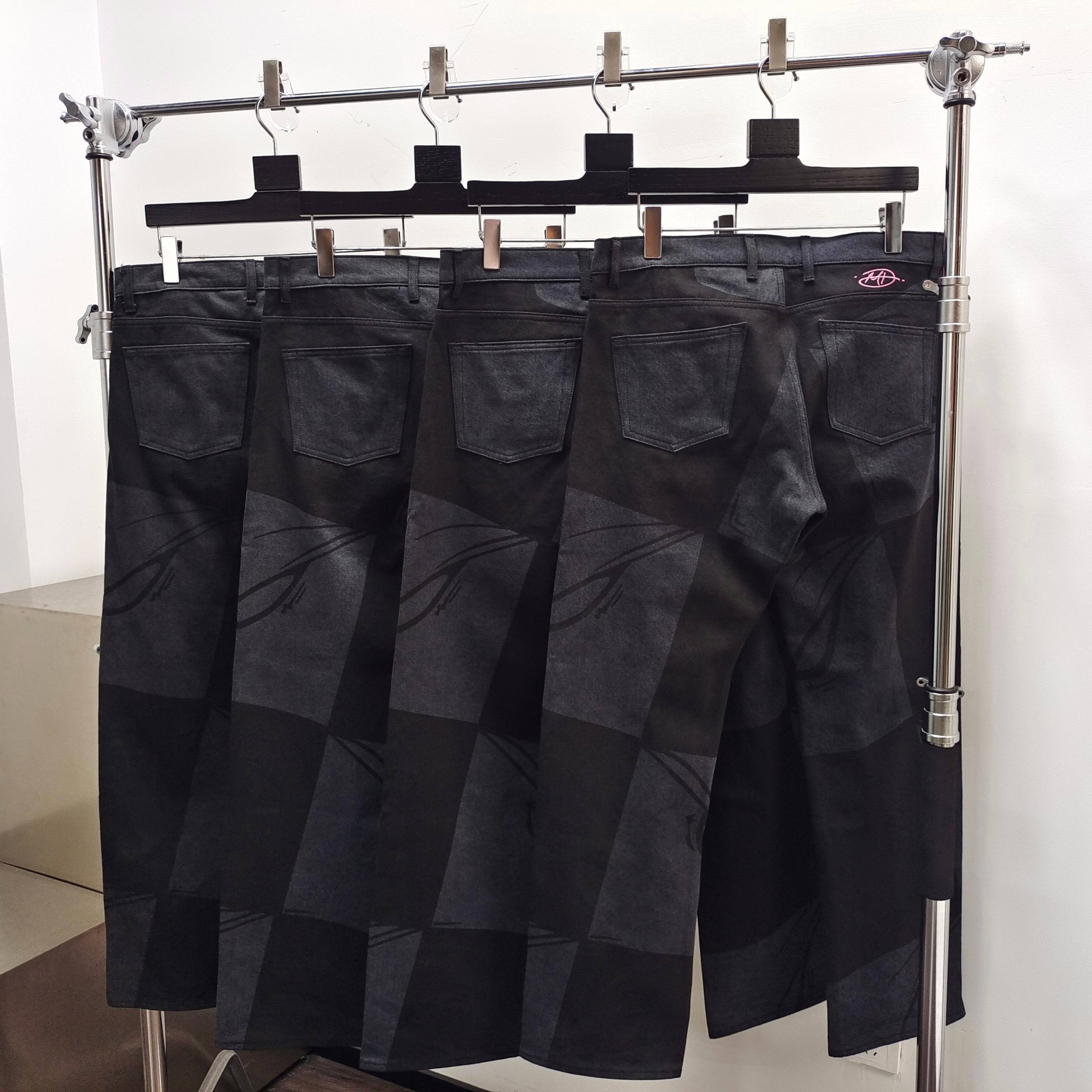 Anti Promo x Matty Boy 99 Eyes Checkered Jeans Black / Grey #B4390-AP